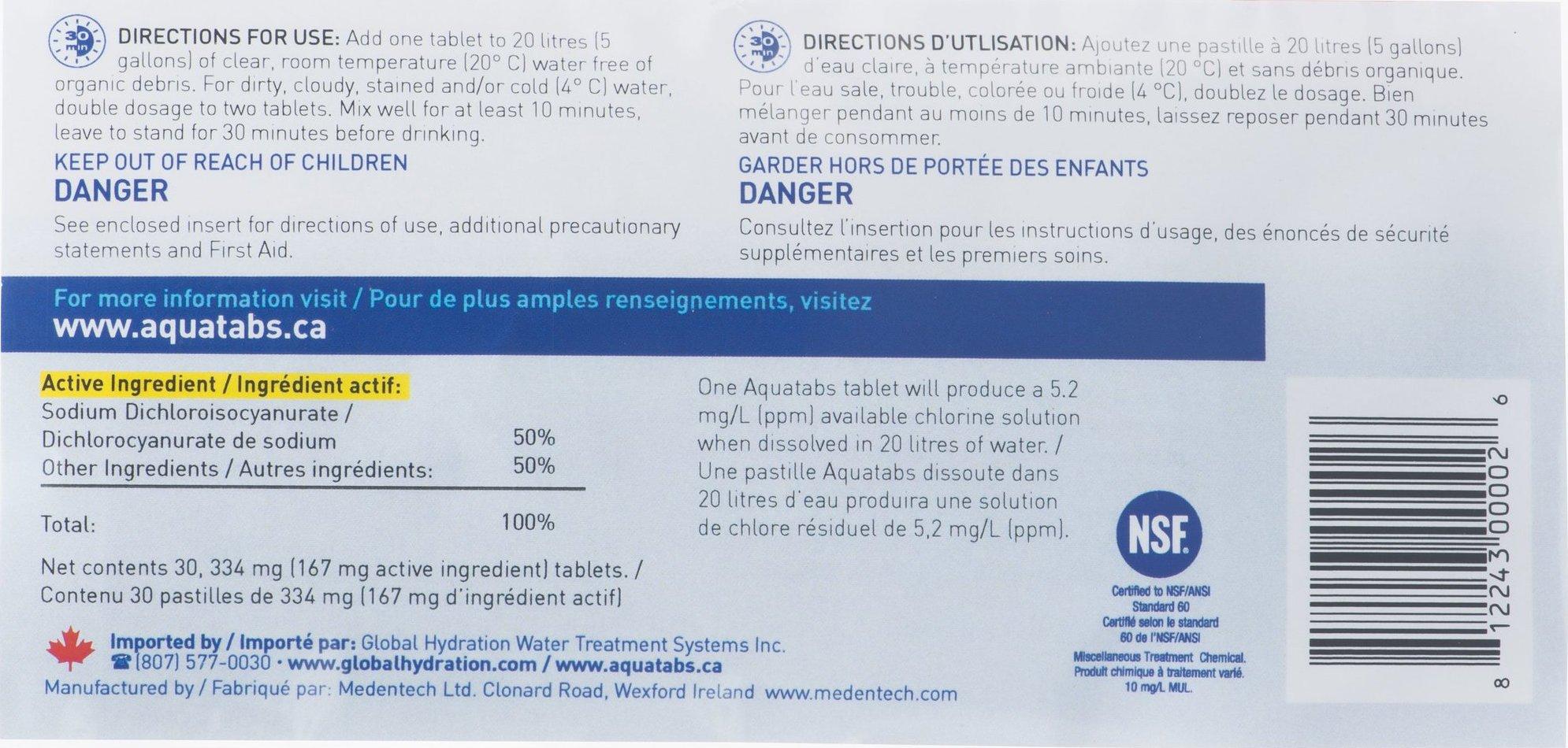 Product gallery image number 2 for product Aquatabs Water Purification Tablets 20L