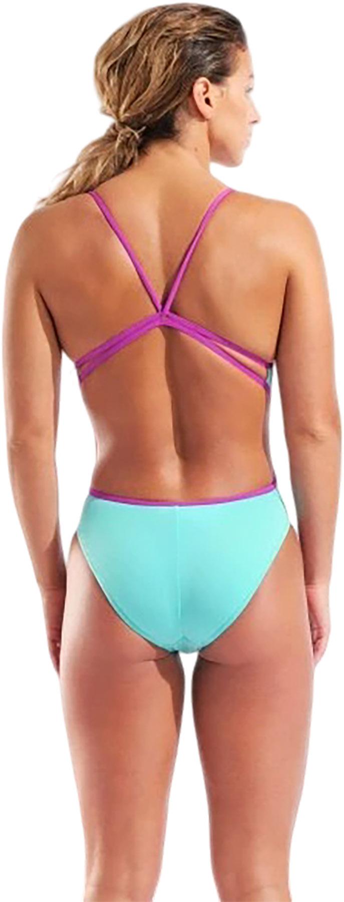 Product gallery image number 2 for product Lace Back Solid Swimsuit - Women's