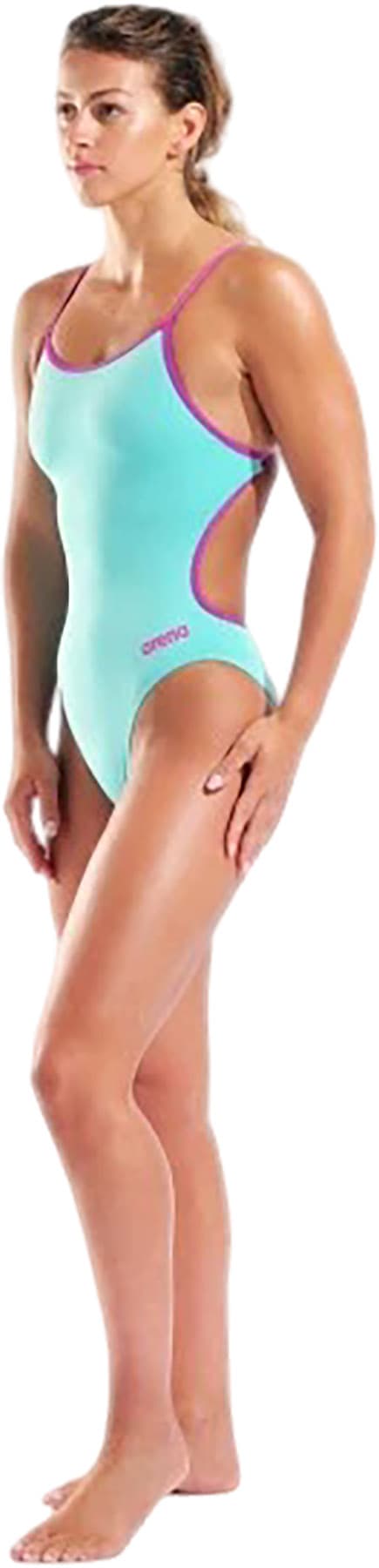 Product gallery image number 5 for product Lace Back Solid Swimsuit - Women's