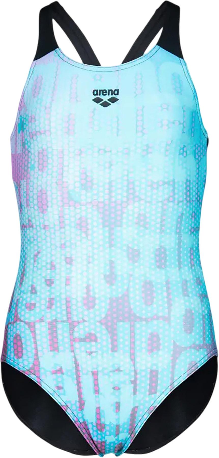 Product image for Multi Colours V Back Swimsuit - Girls