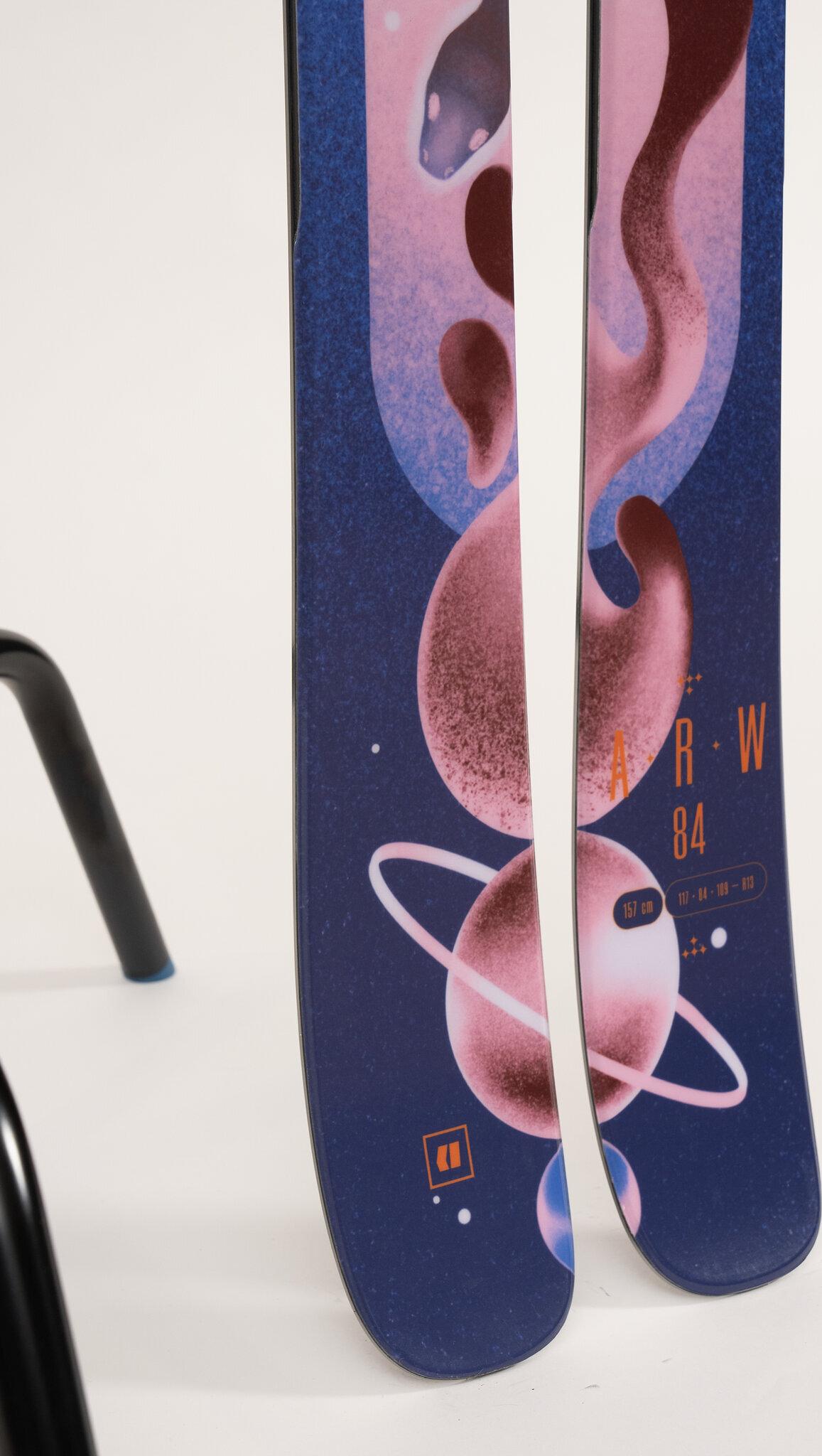 Product gallery image number 6 for product ARW 84 All-Mountain Skis - Short - Youth