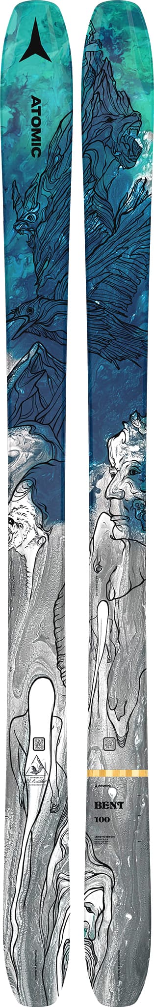 Product gallery image number 1 for product Bent 100 Alpine Skis - Unisex