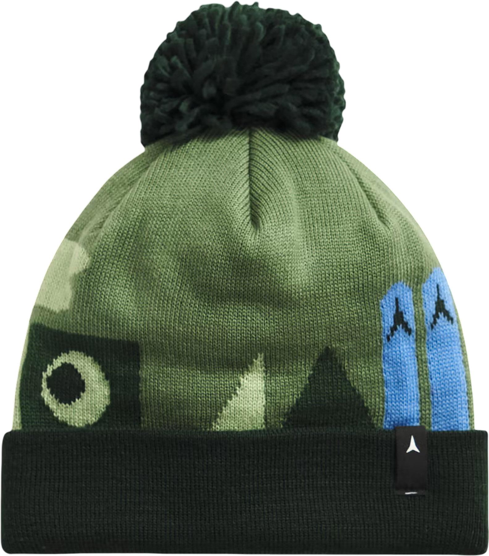 Product image for KIDS POM BEANIE-DARK GREEN OSFA