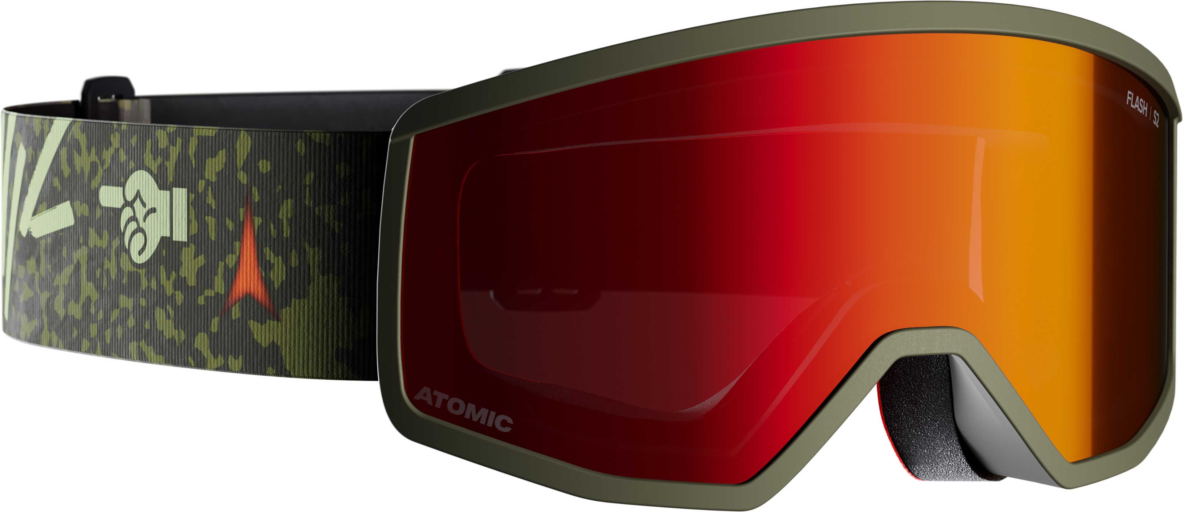 Graphic - Olive - Red Flash