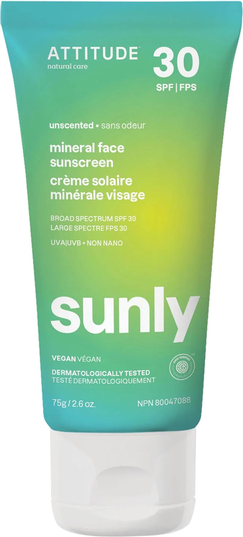 Product gallery image number 1 for product Crème solaire minérale pour le visage FPS 30
