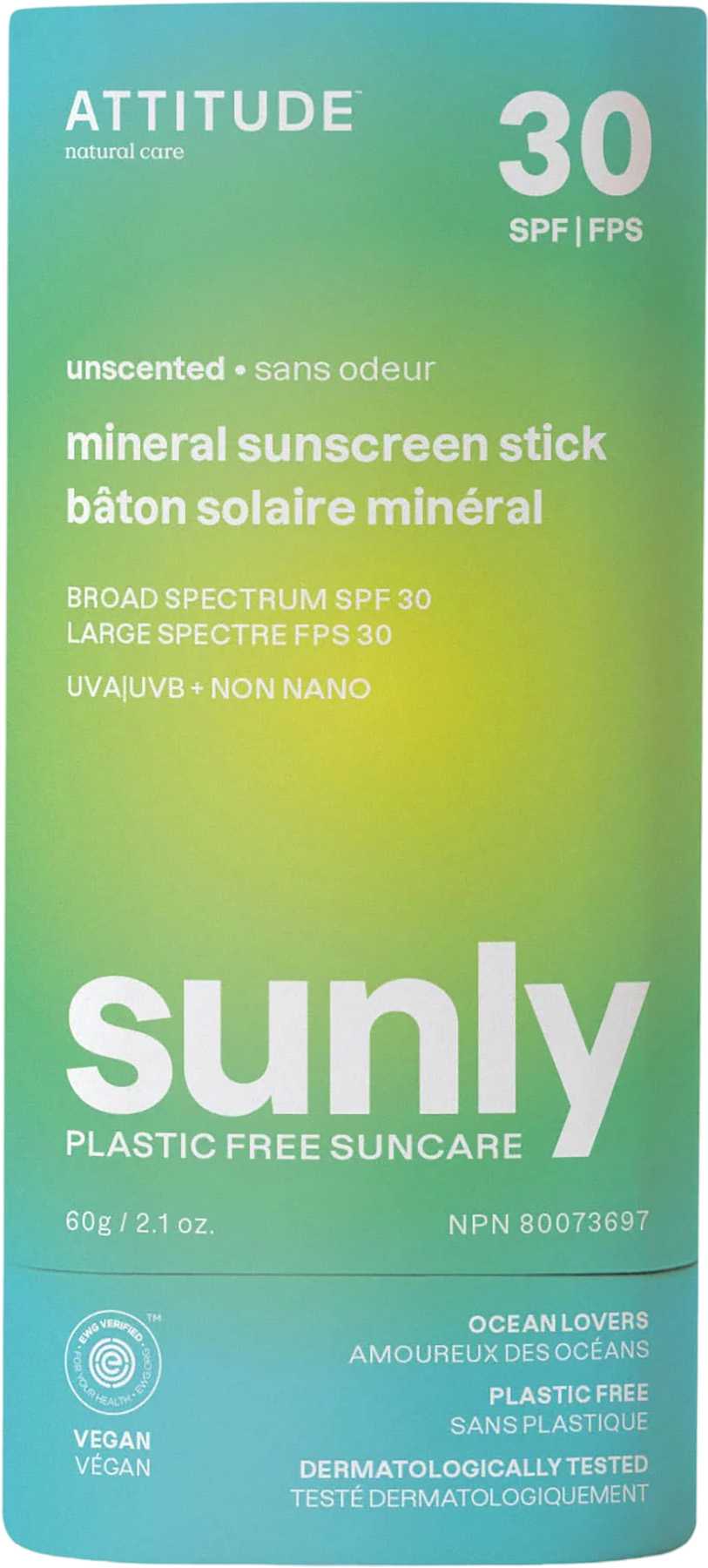 Image de produit pour Bâton solaire minéral Sans plastique FPS 30