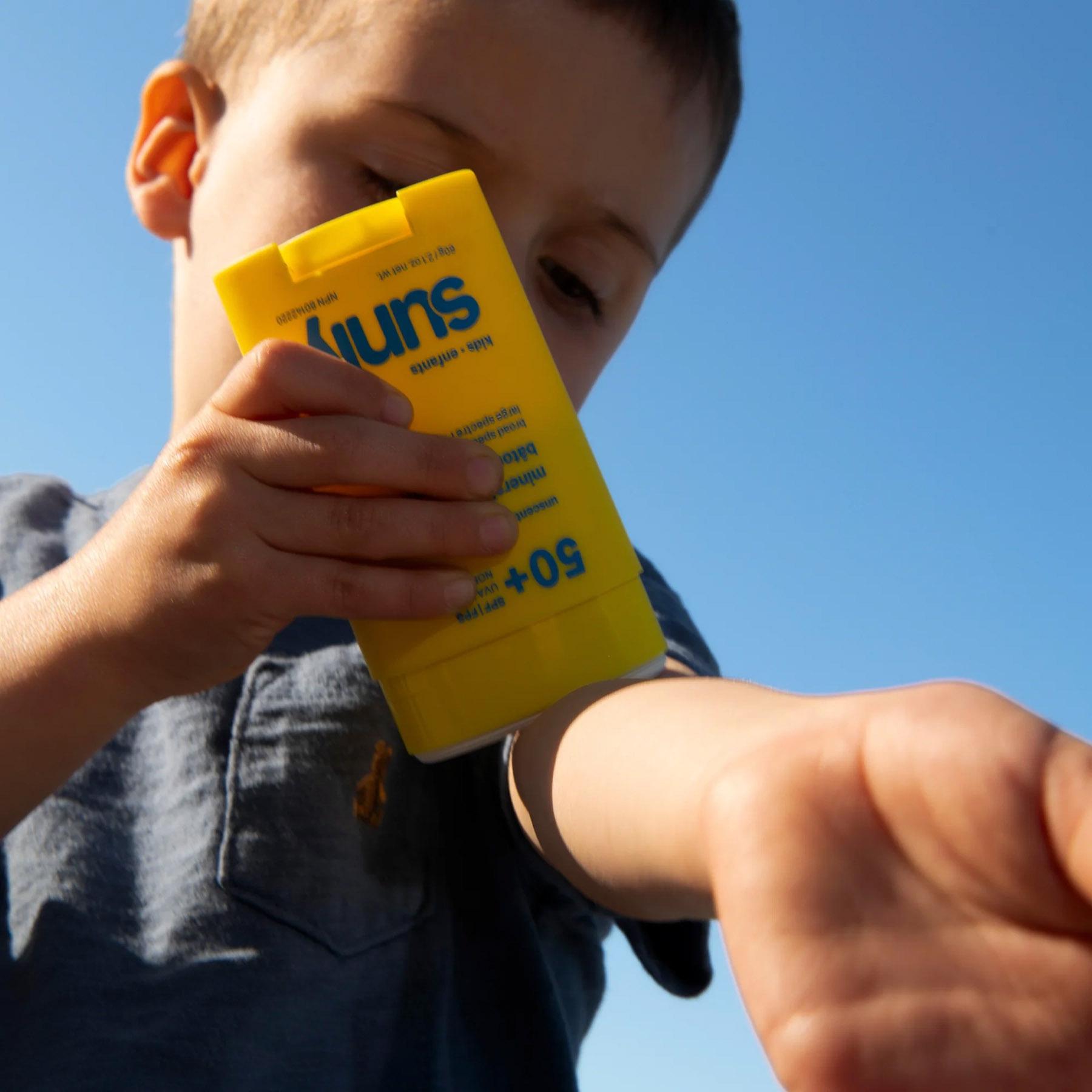 Product image for Sunly Unscented SPF 50 Mineral Sunscreen Stick 2oz - Kids