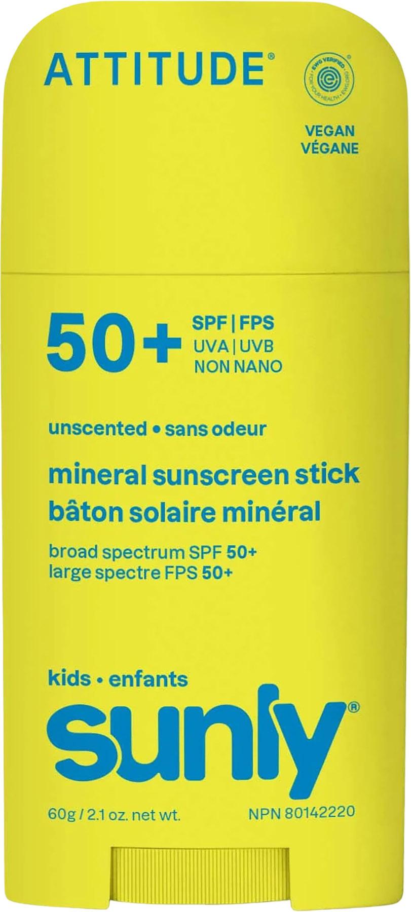 Product image for Bâton d’écran solaire minéral FPS 50 non parfumé Sunly 2oz - Enfant