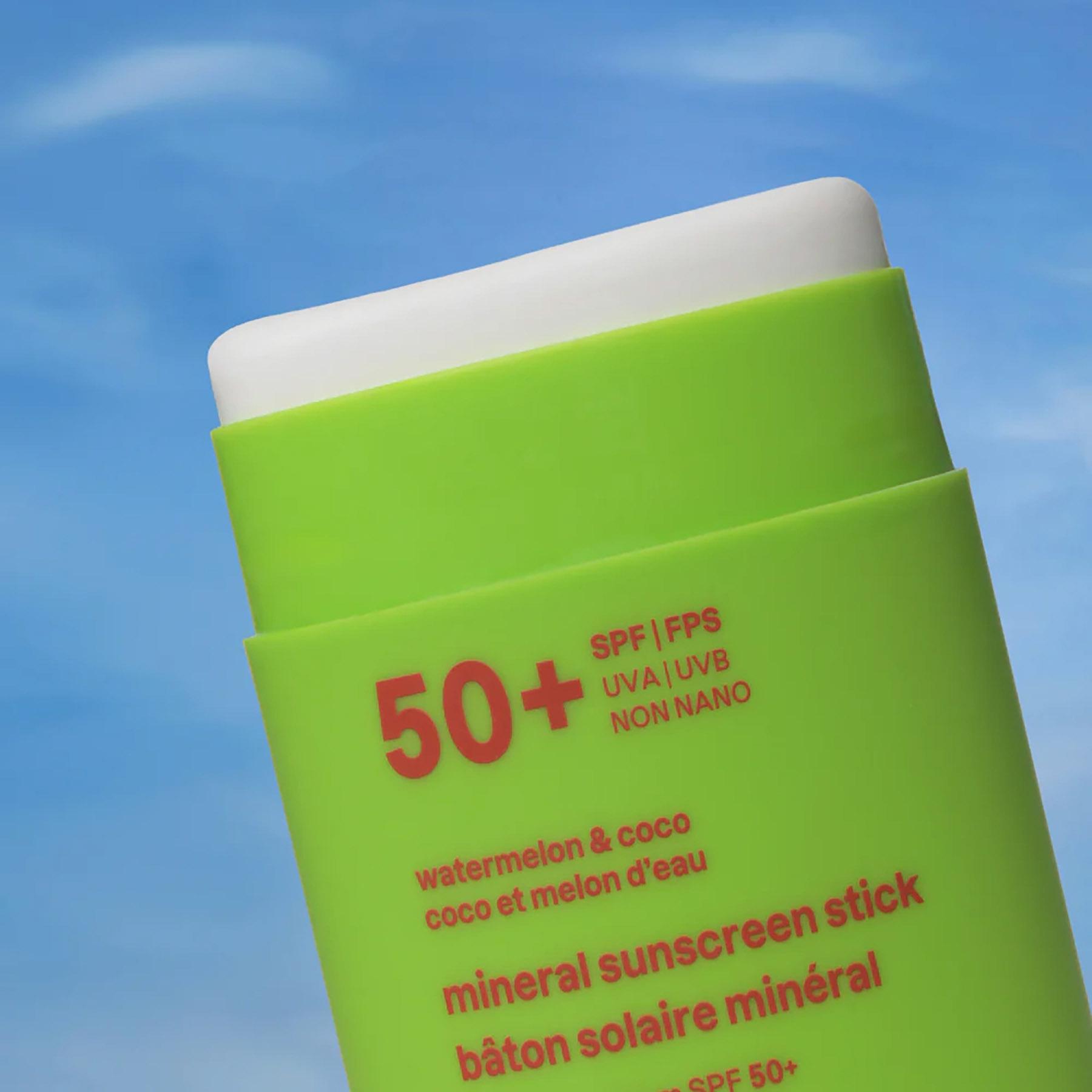 Product gallery image number 2 for product Sunly Watermelon and Coco SPF 50 Mineral Sunscreen Stick 2oz - Kids