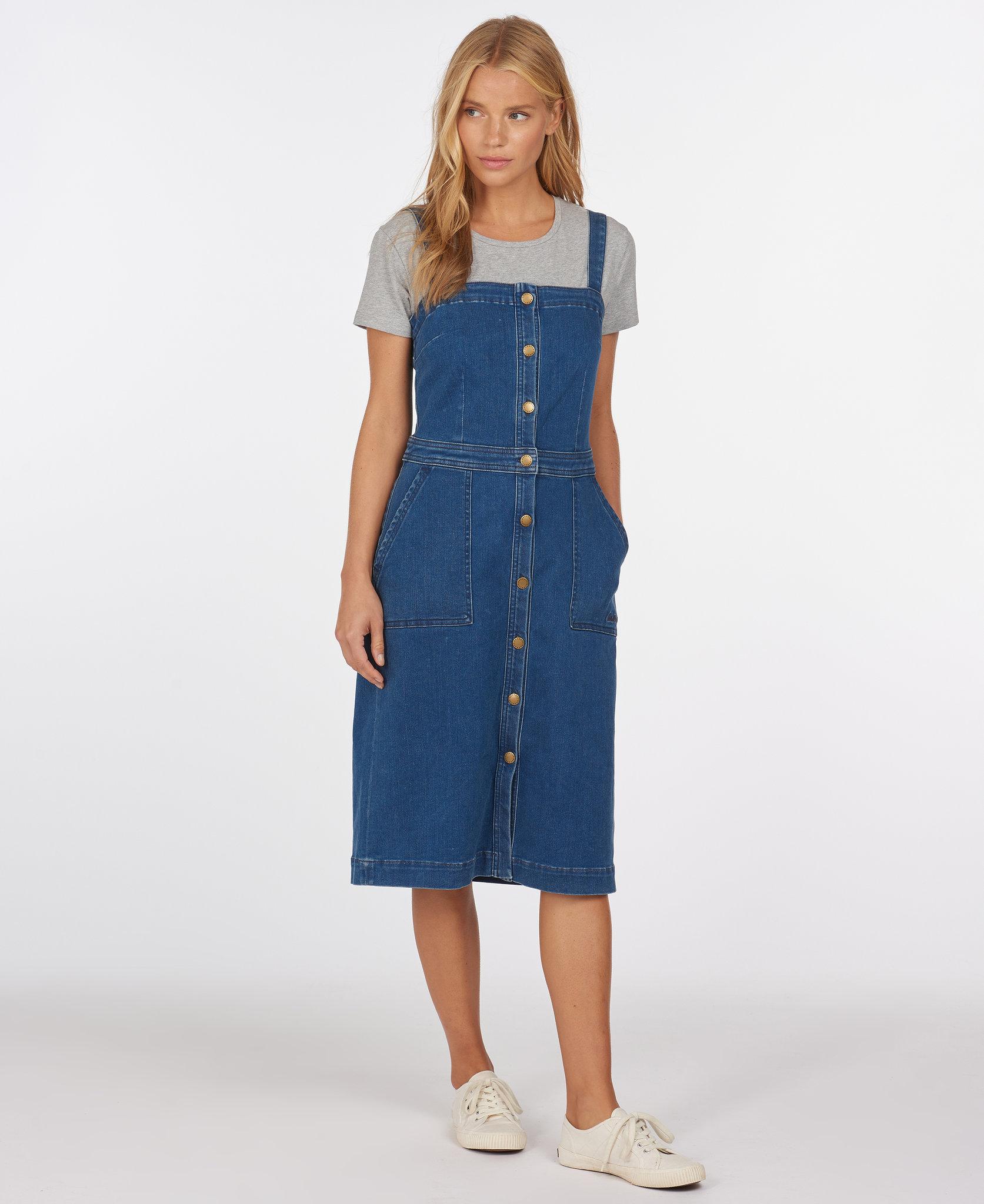 Numéro de l'image de la galerie de produits 3 pour le produit Robe chasuble en denim Darcie - Femme