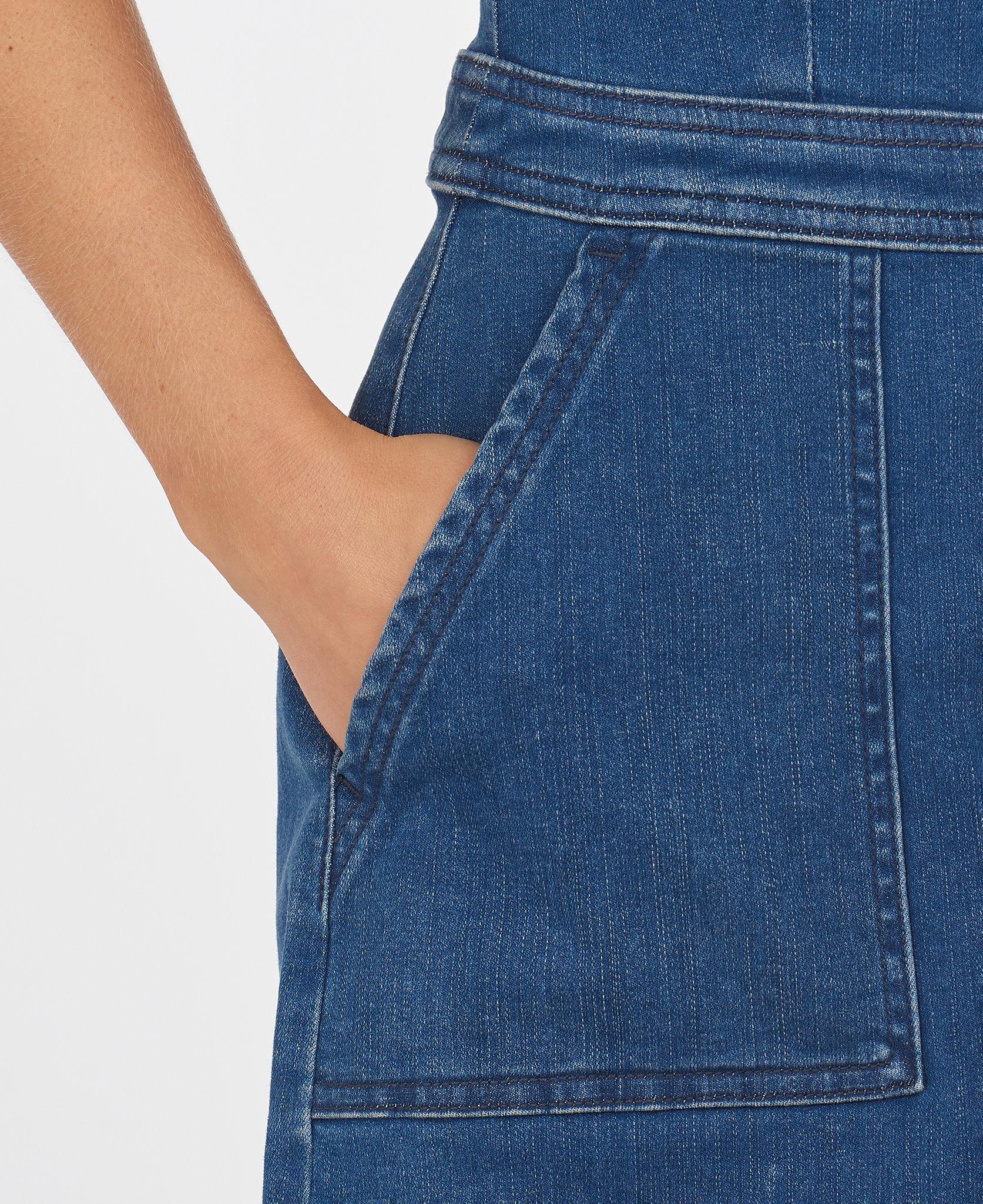 Numéro de l'image de la galerie de produits 5 pour le produit Robe chasuble en denim Darcie - Femme