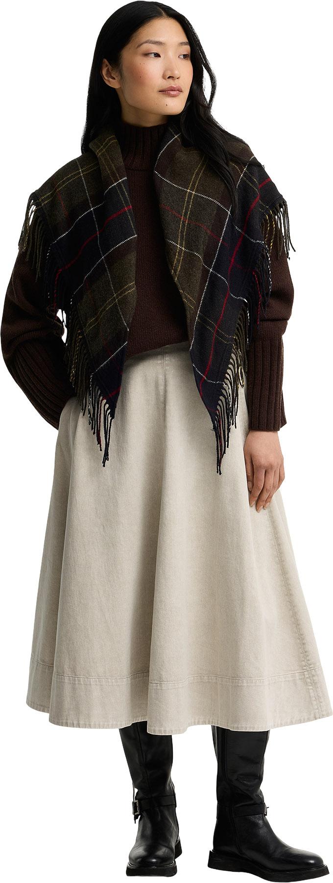 Product gallery image number 3 for product Kirklees Tartan Triangular Scarf - Women's