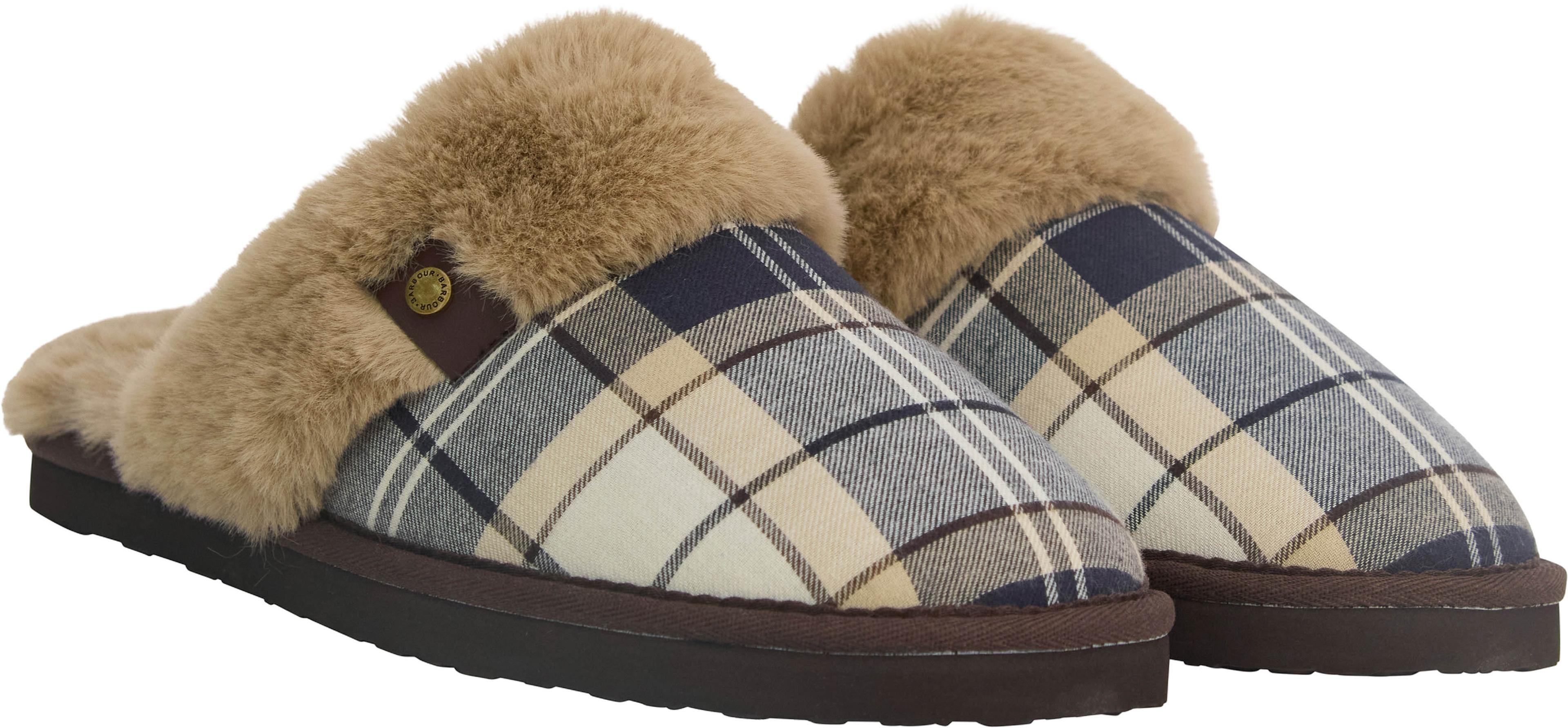 Image de produit pour Pantoufles mules en tartan Claudia - Femme