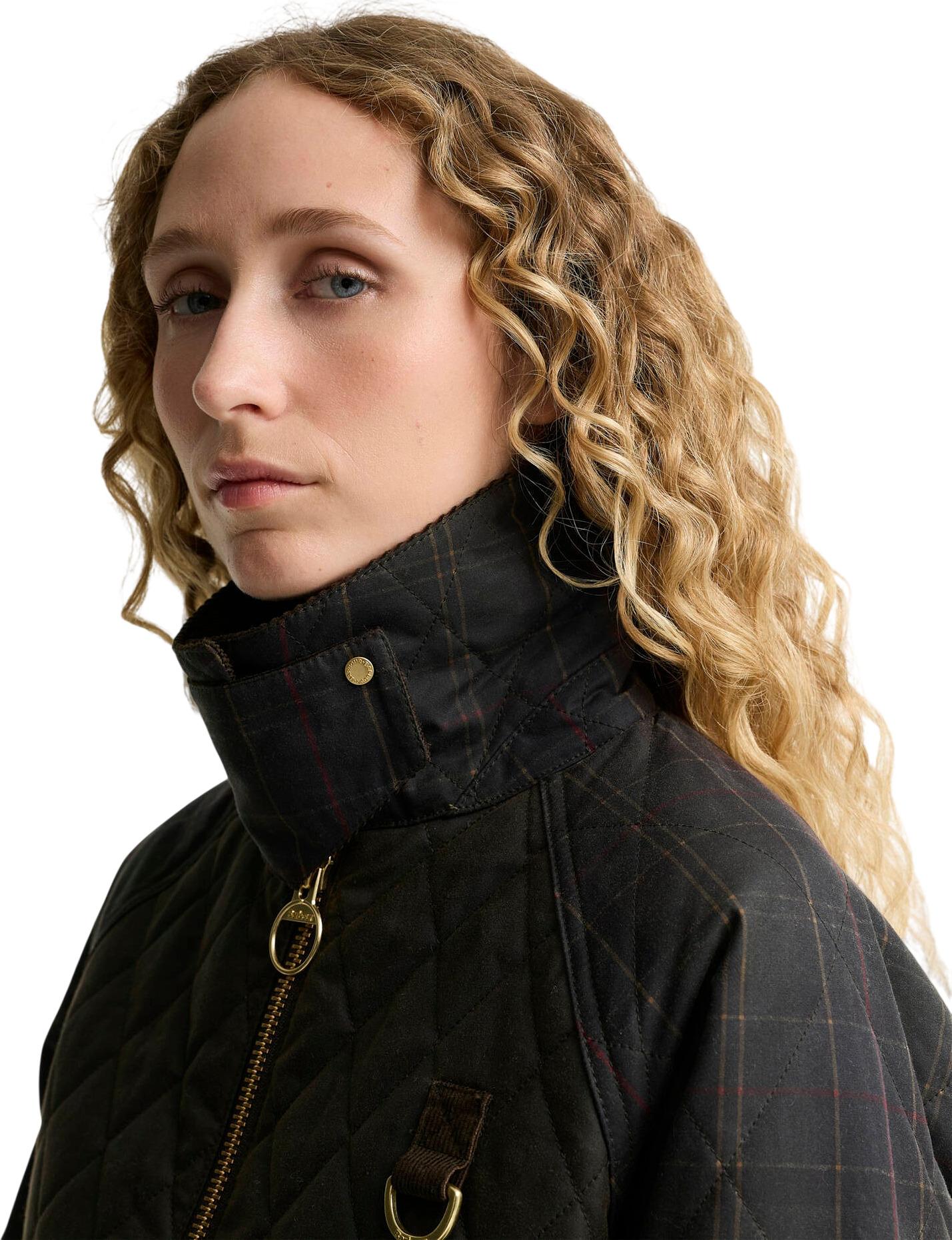 Product gallery image number 4 for product Tartan Reimagined Icons Spey Tartan Quilted Waxed Jacket - Women's