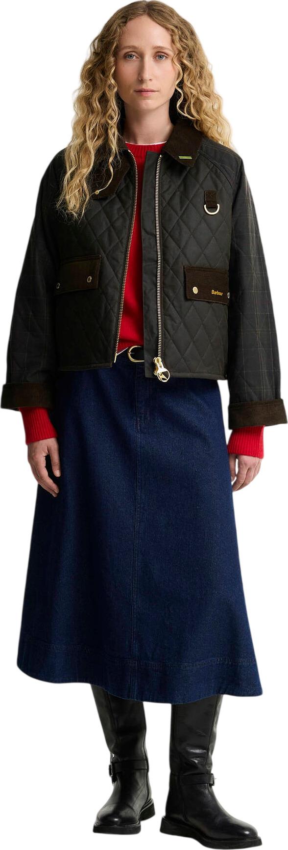 Product gallery image number 6 for product Tartan Reimagined Icons Spey Tartan Quilted Waxed Jacket - Women's
