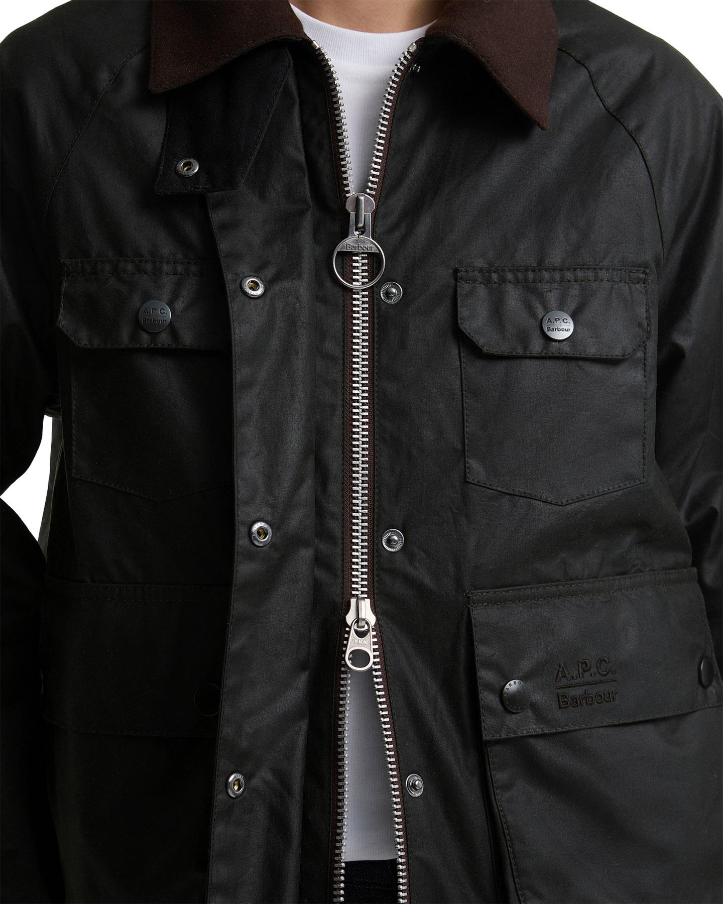 Numéro de l'image de la galerie de produits 3 pour le produit Manteau ciré Spey Barbour x A.P.C. - Femme