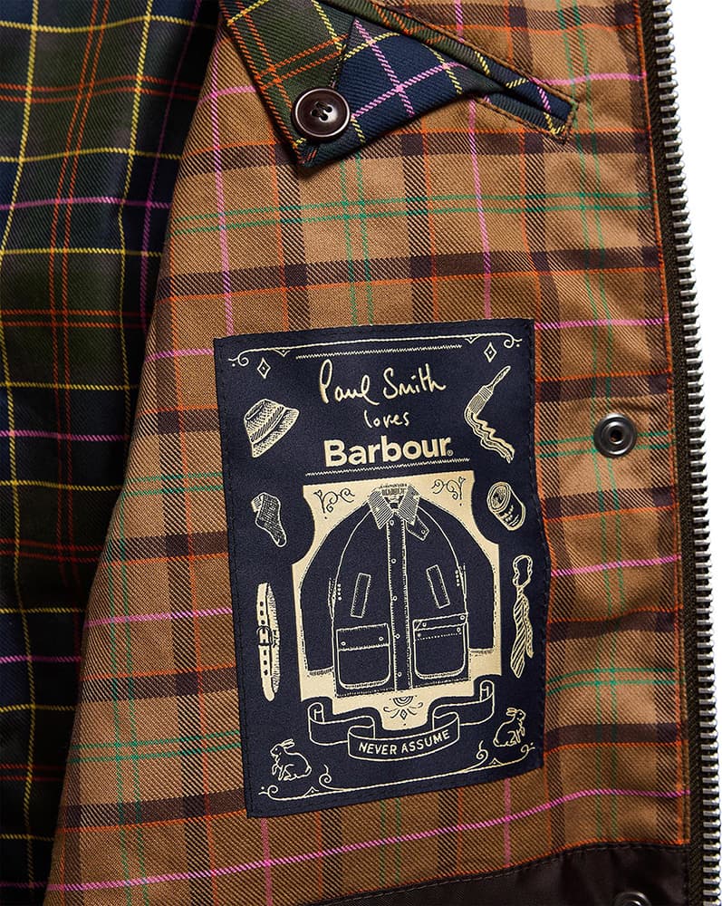 Numéro de l'image de la galerie de produits 2 pour le produit Manteau ciré imprimé Spey Barbour x Paul Smith - Femme