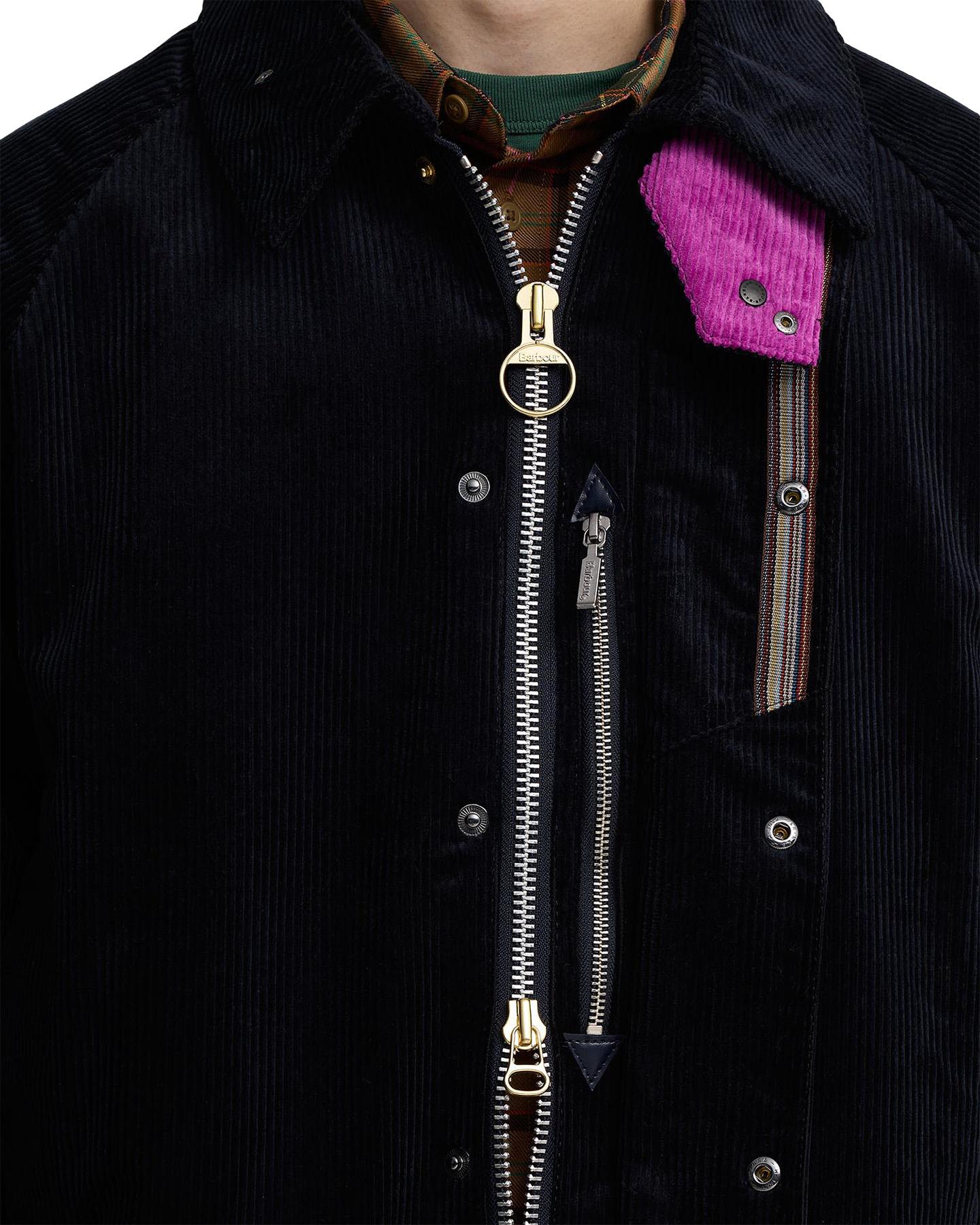 Numéro de l'image de la galerie de produits 7 pour le produit Manteau décontracté en velours côtelé Beaufort Barbour x Paul Smith - Homme