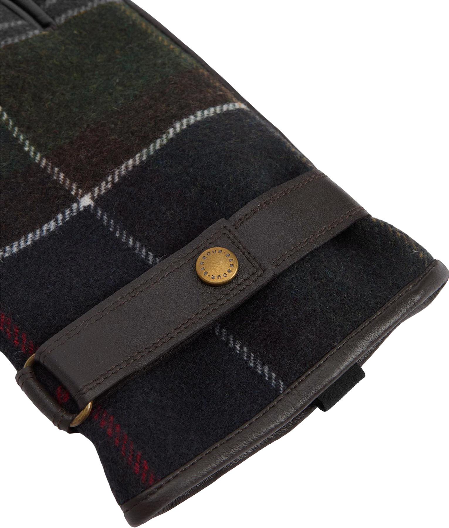 Product gallery image number 3 for product Newbrough Tartan Leather Gloves - Men's