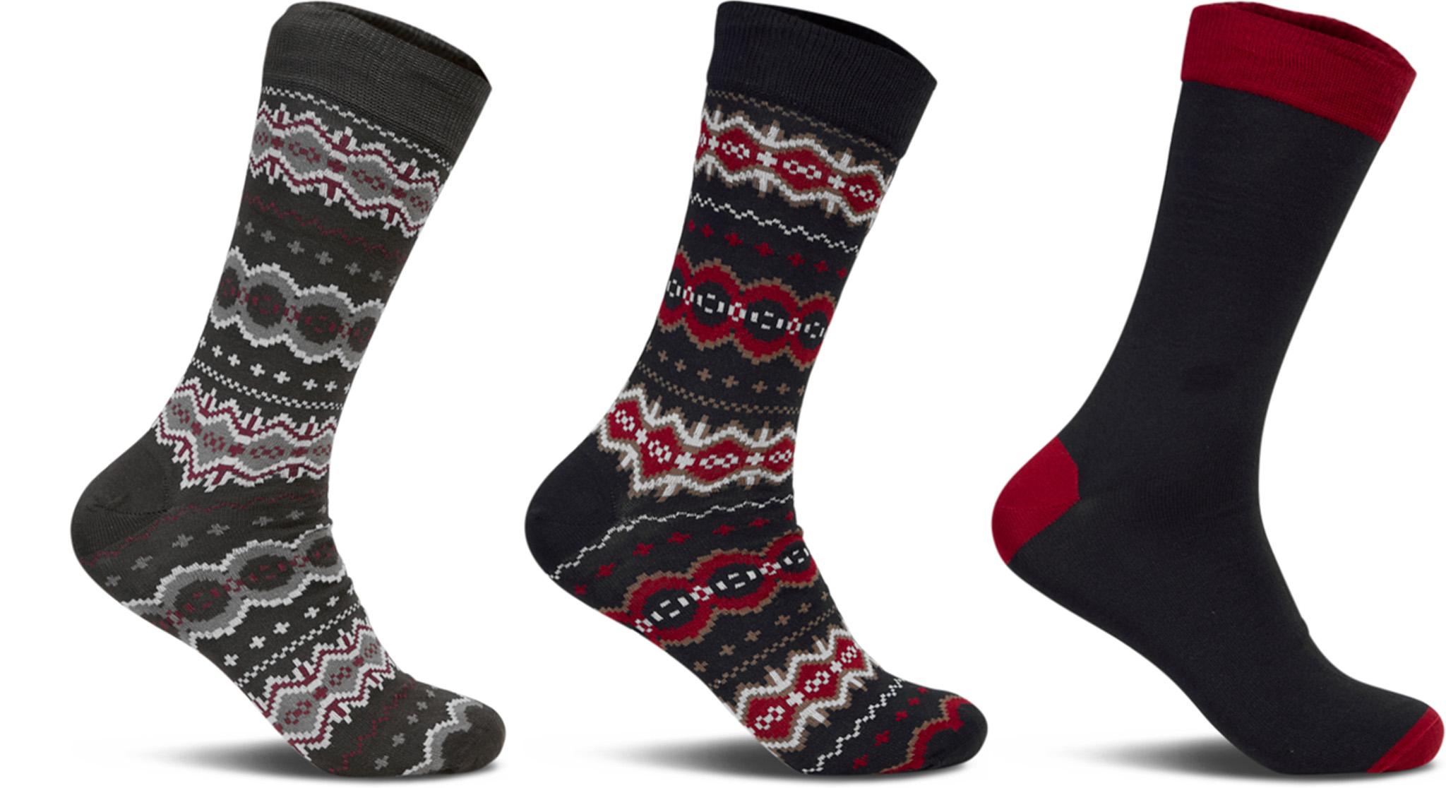 Product gallery image number 1 for product Fairisle Gift Box Socks - Men's