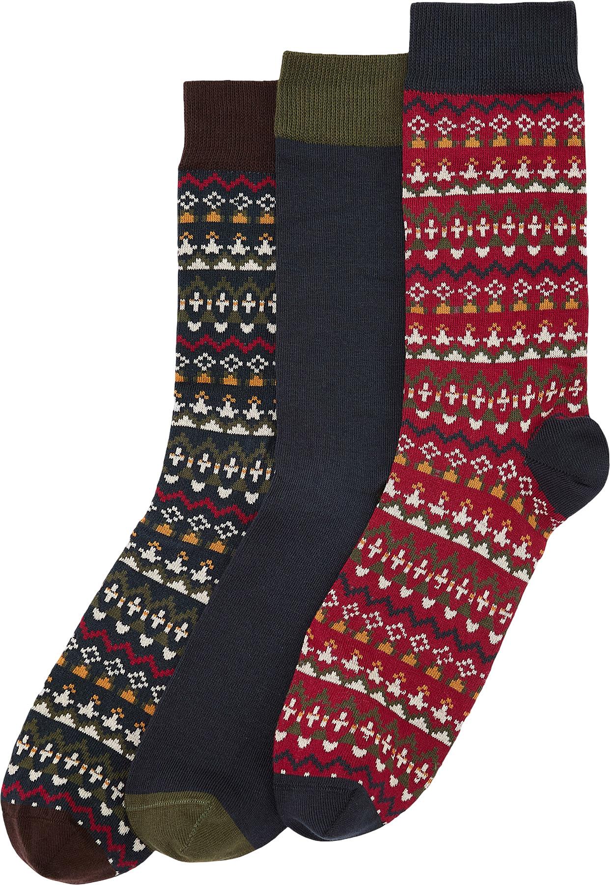 Image de produit pour Coffret cadeau de chaussettes Marlow Fair Isle - Homme