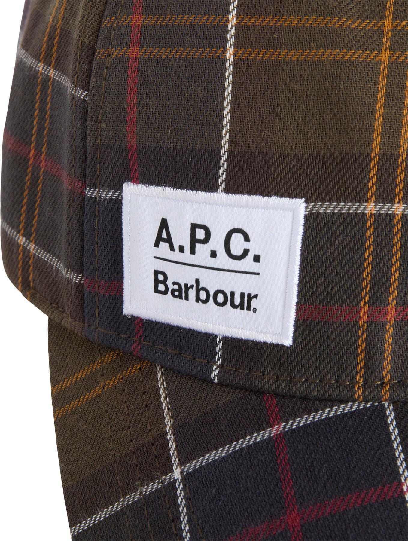 Product gallery image number 4 for product Barbour x A.P.C. Tartan Cap - Men's