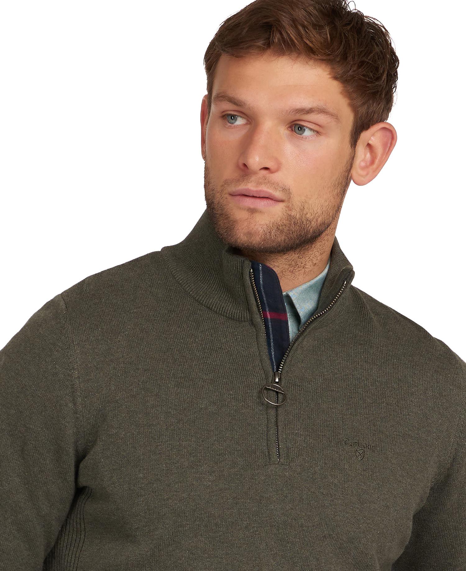 Product gallery image number 5 for product Cotton Half Zip Sweater - Men's