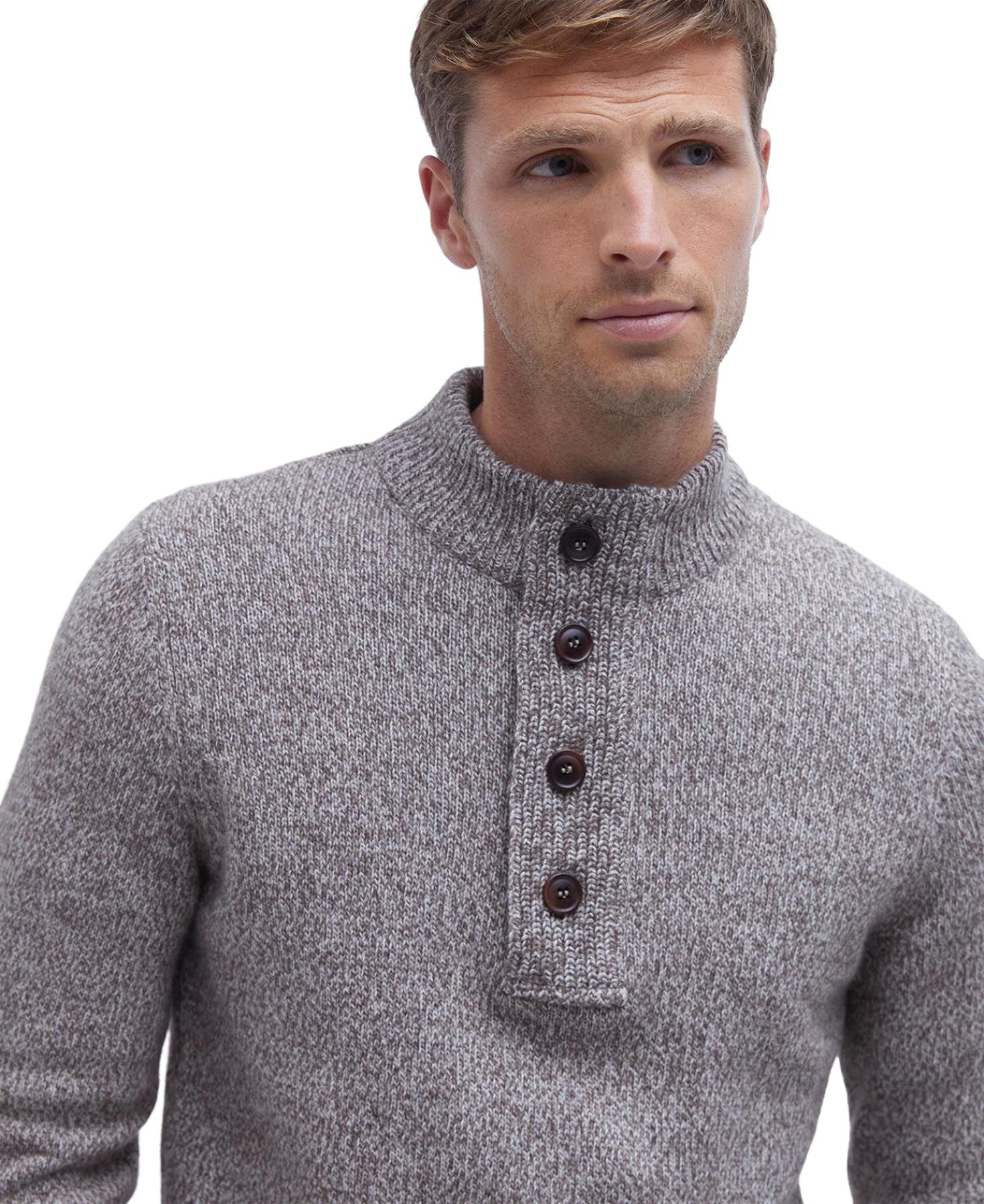 Product gallery image number 3 for product Sid Half Zip Knitted Jumper - Men's