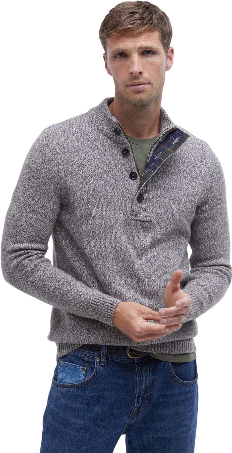 Product gallery image number 4 for product Sid Half Zip Knitted Jumper - Men's