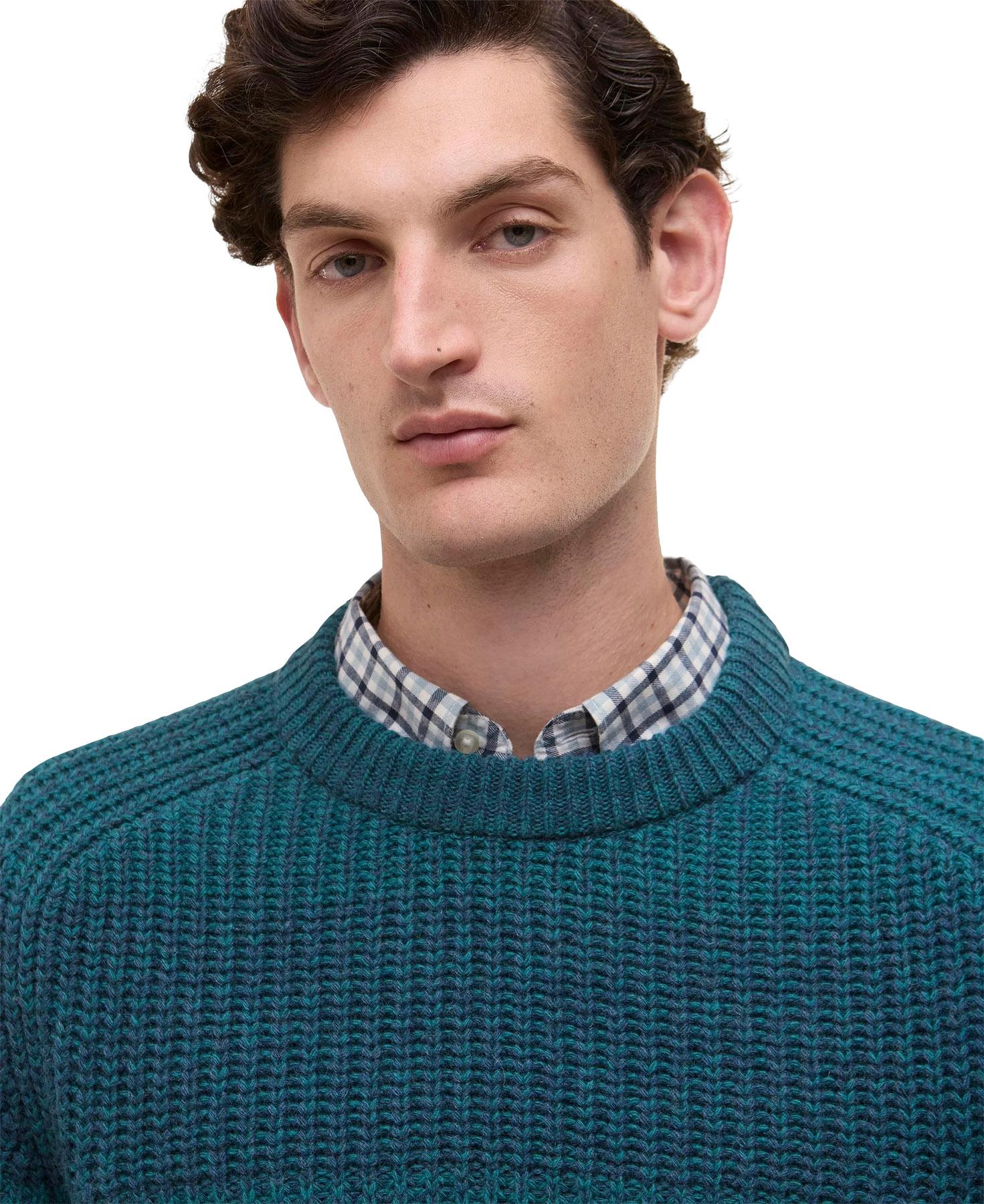 Product gallery image number 5 for product Barbour X Paul Smith Saddle Crew Neck Sweater - Men's