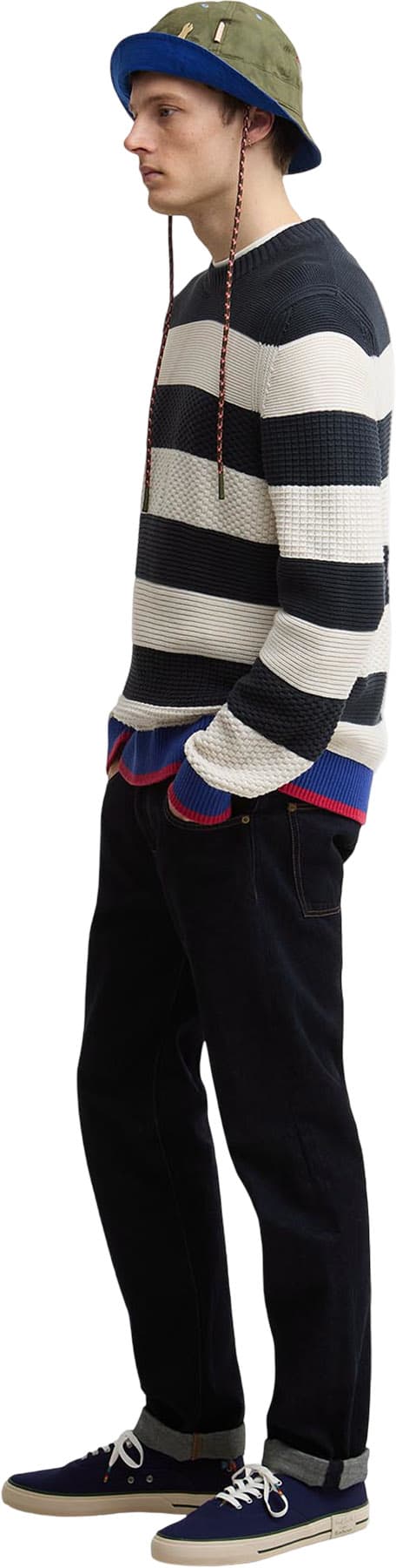 Product gallery image number 6 for product Barbour X Paul Smith Southwold Knitted Jumper - Men's
