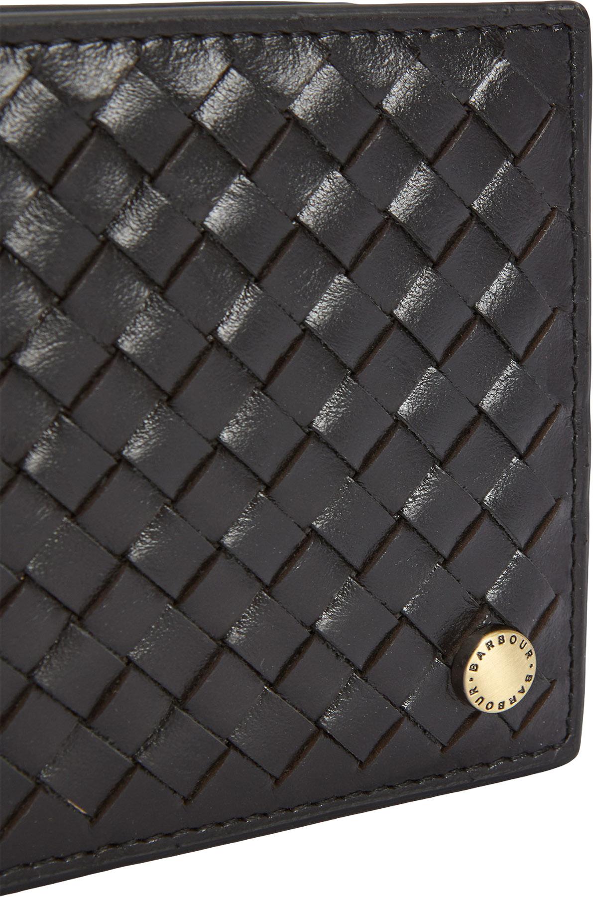 Product gallery image number 4 for product Portefeuille en cuir tissé Farne