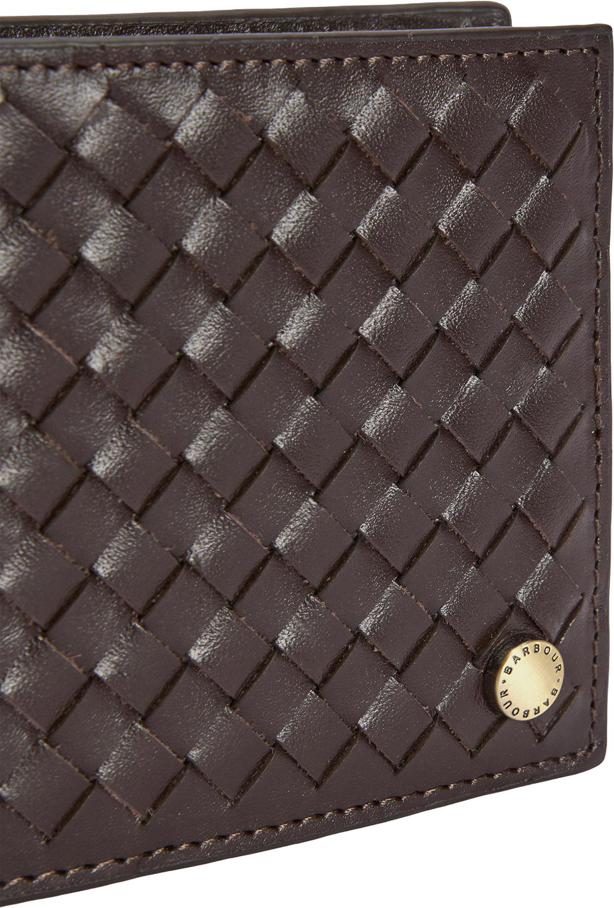 Product gallery image number 4 for product Portefeuille en cuir tissé Farne