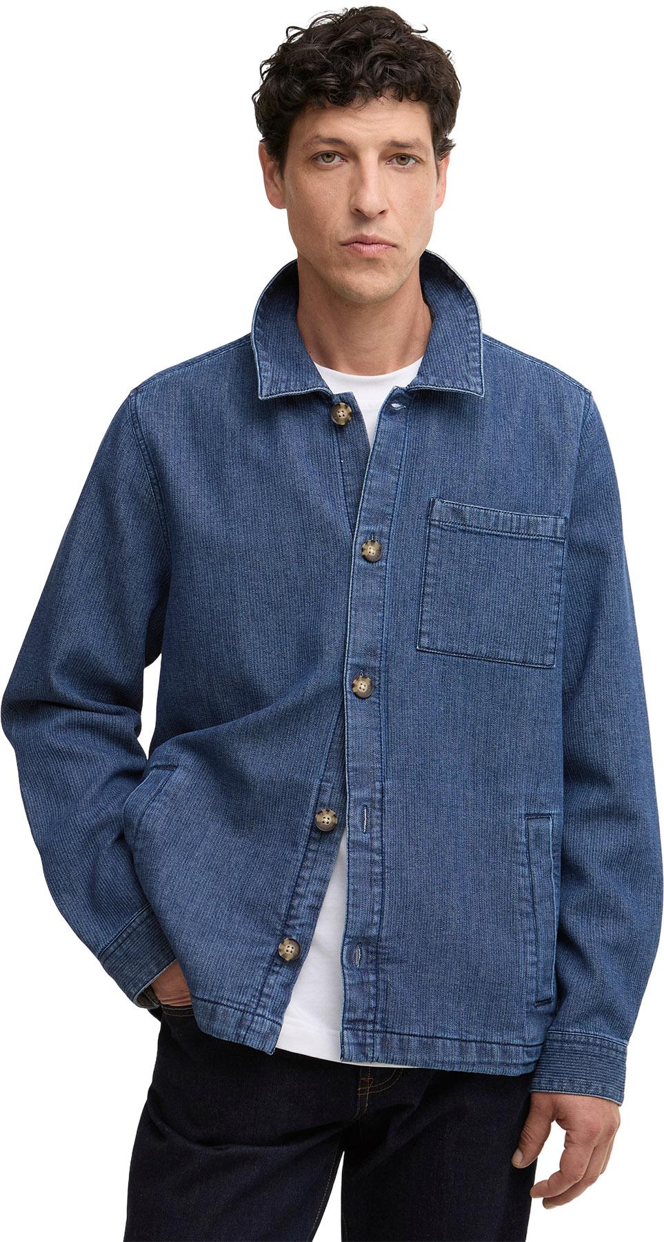 Product gallery image number 5 for product Aickmen Textured Denim Overshirt - Men's