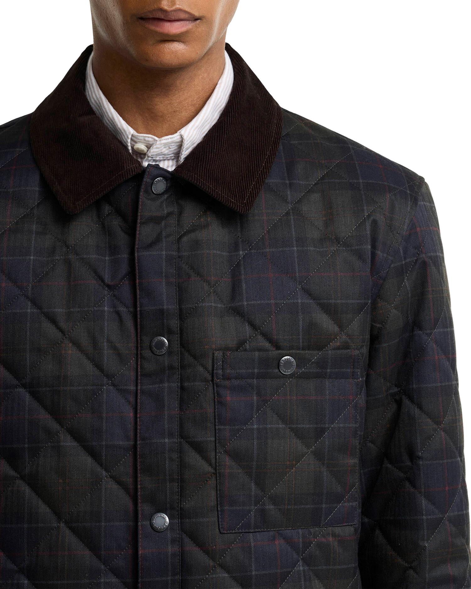 Numéro de l'image de la galerie de produits 2 pour le produit Manteau matelassé à motif de tartan - Homme