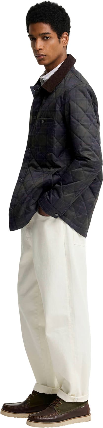 Numéro de l'image de la galerie de produits 6 pour le produit Manteau matelassé à motif de tartan - Homme