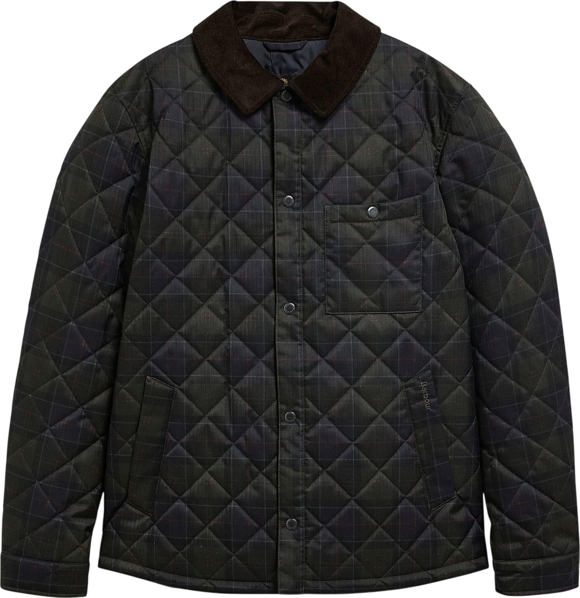 Image de produit pour Manteau matelassé à motif de tartan - Homme
