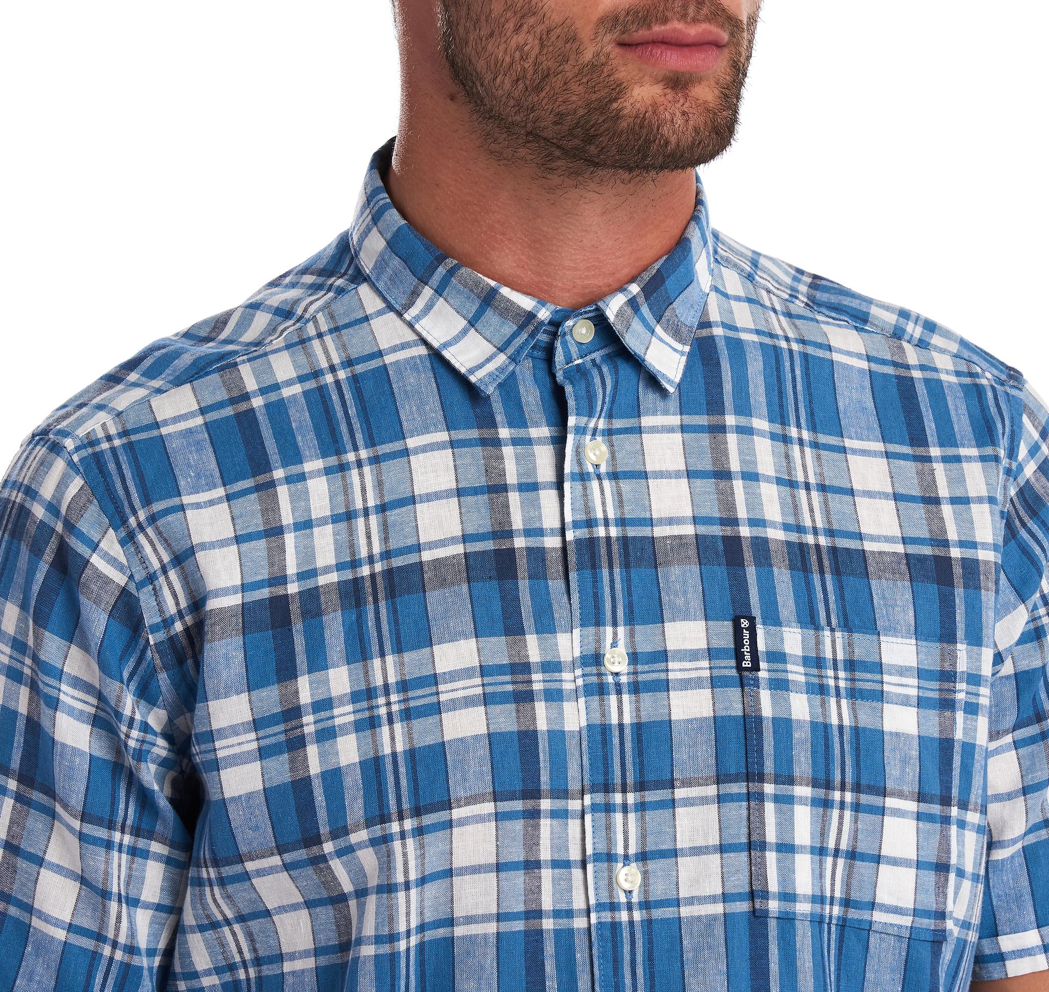 Product gallery image number 5 for product Linen Mix 2 Short Sleeve Shirt - Men's