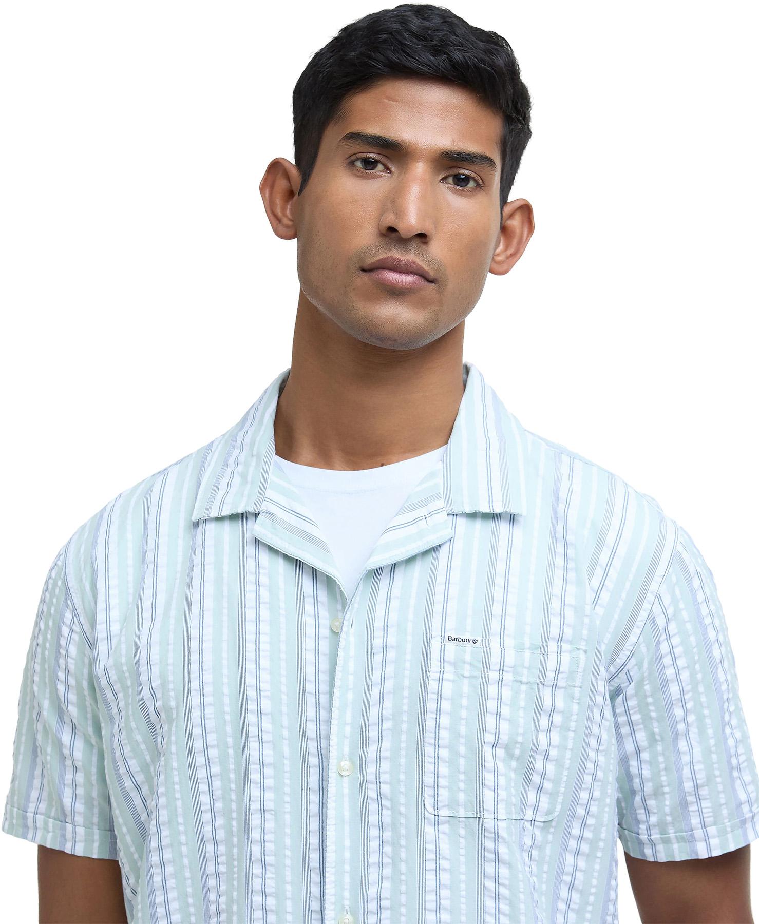 Numéro de l'image de la galerie de produits 2 pour le produit Chemise à rayures à manches courtes coupe régulière Beechcroft - Homme