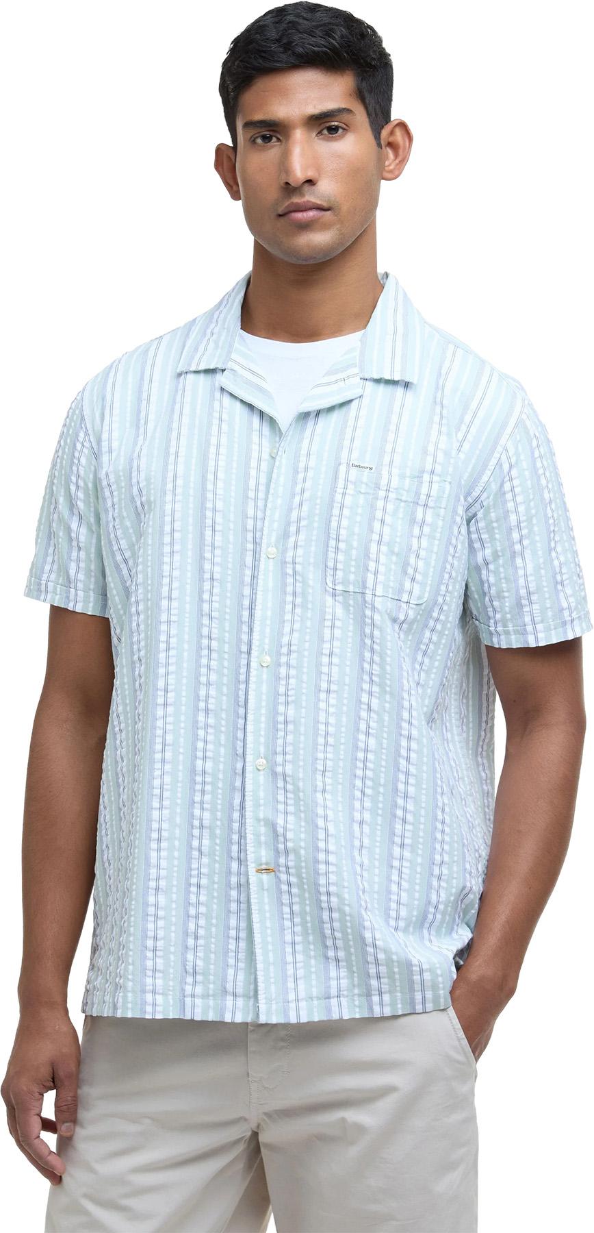 Numéro de l'image de la galerie de produits 4 pour le produit Chemise à rayures à manches courtes coupe régulière Beechcroft - Homme