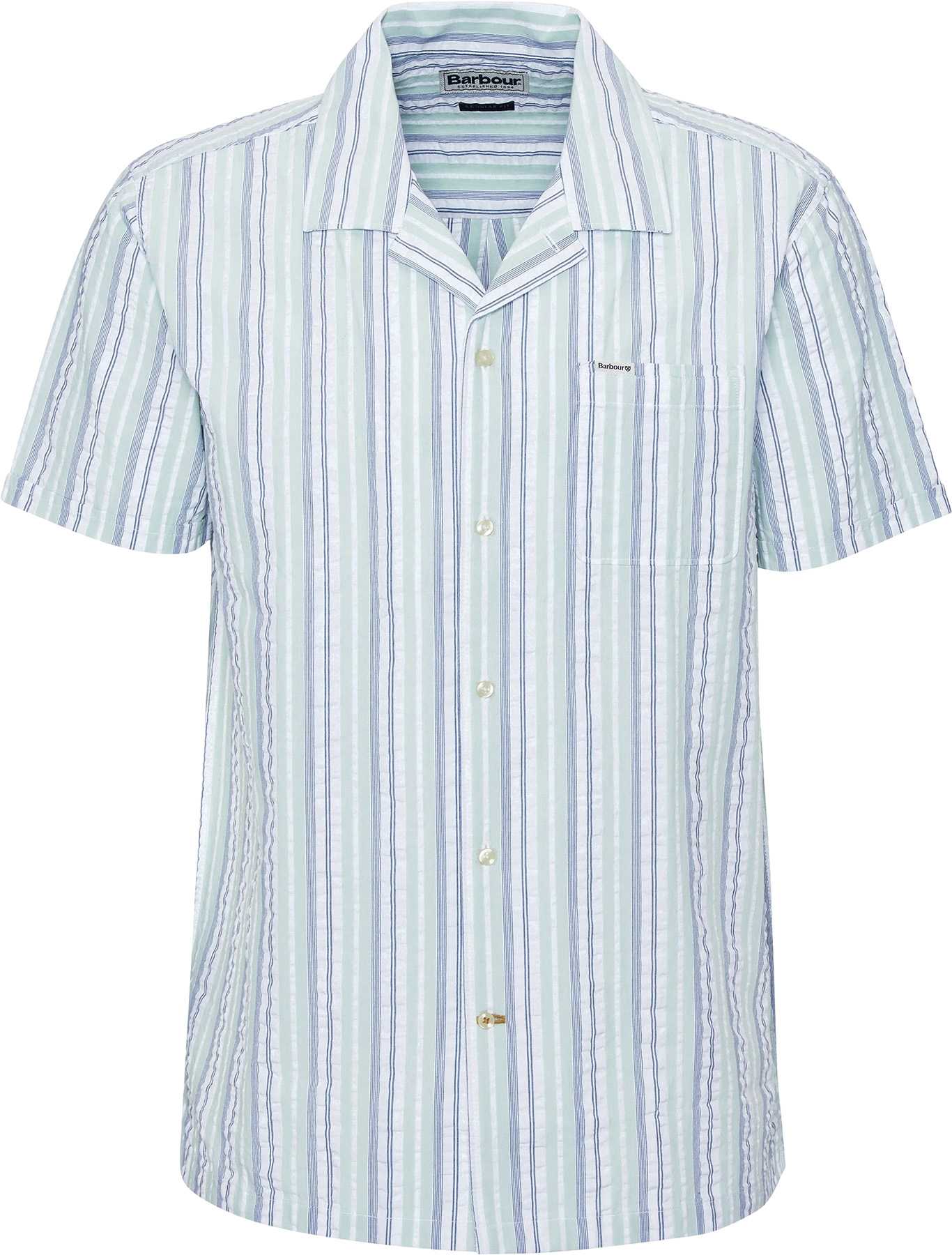 Image de produit pour Chemise à rayures à manches courtes coupe régulière Beechcroft - Homme