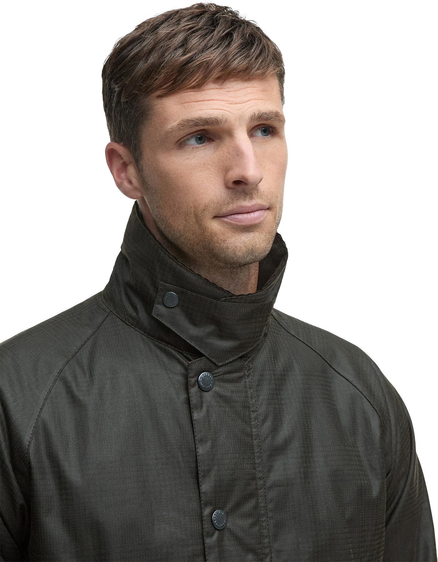 Product gallery image number 4 for product Modern Beaufort Check Waxed Jacket - Men's