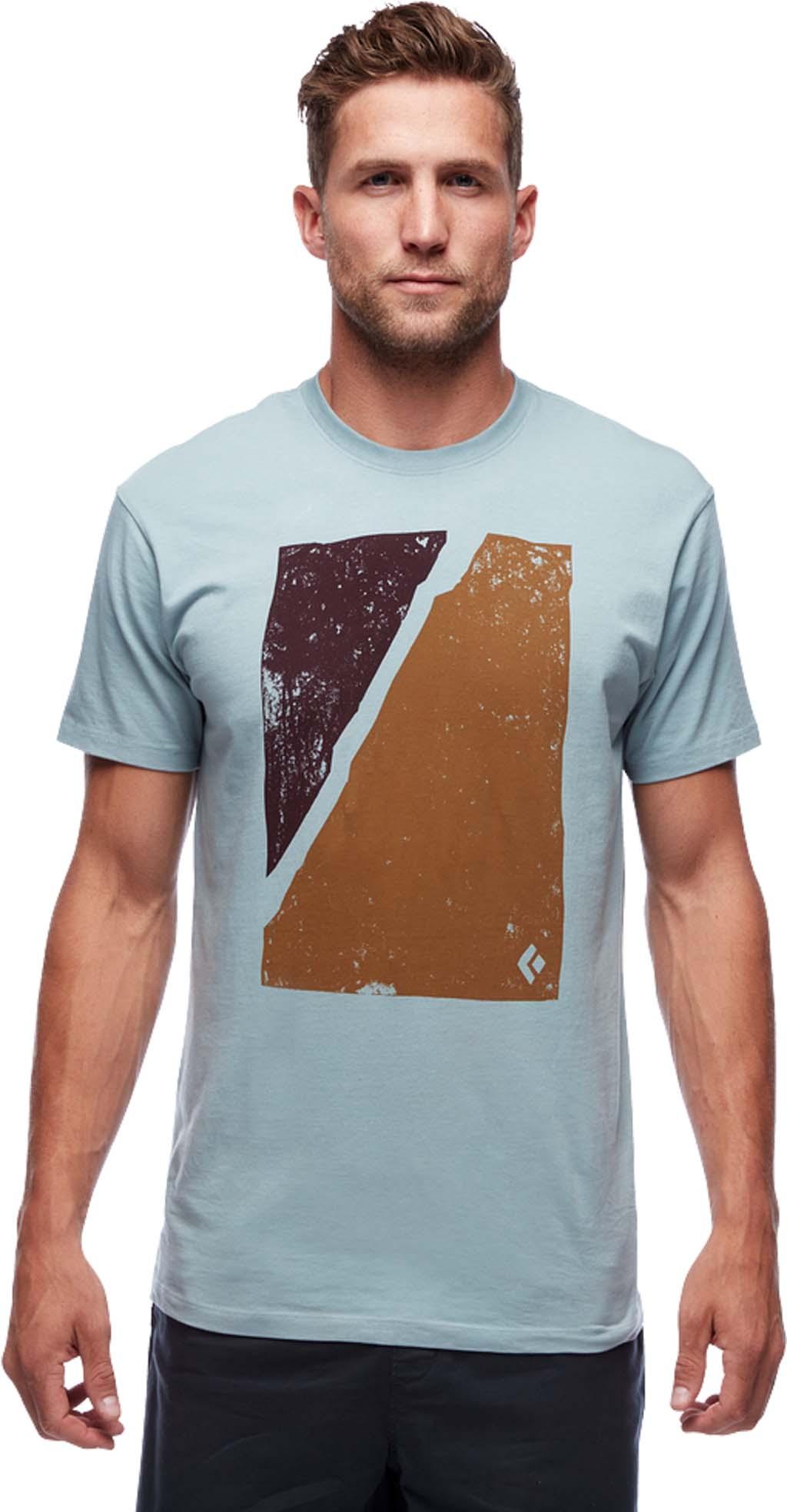 Image de produit pour T-shirt de montagne à imprimé bloc - Homme