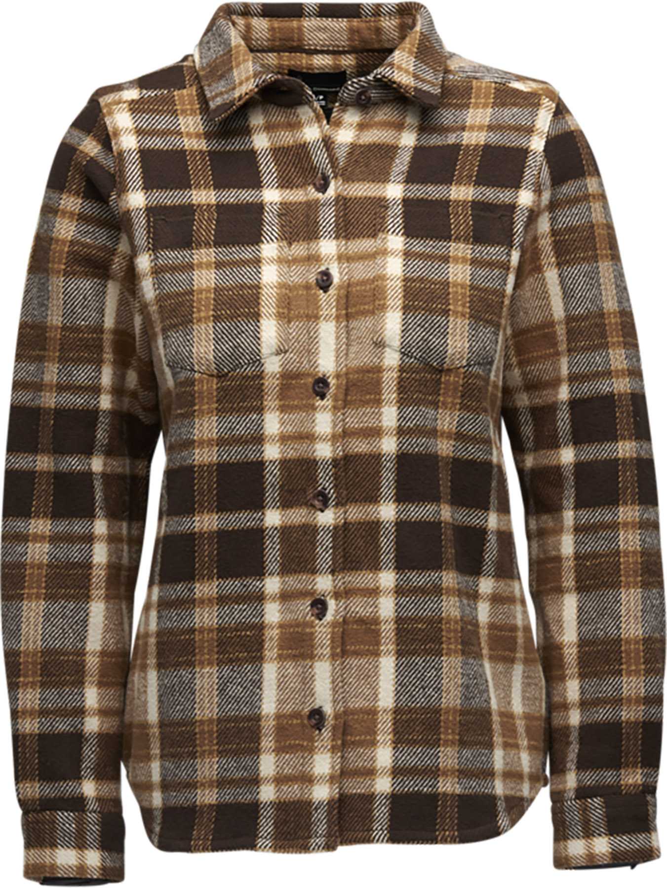 Bark Brown - Off White Plaid