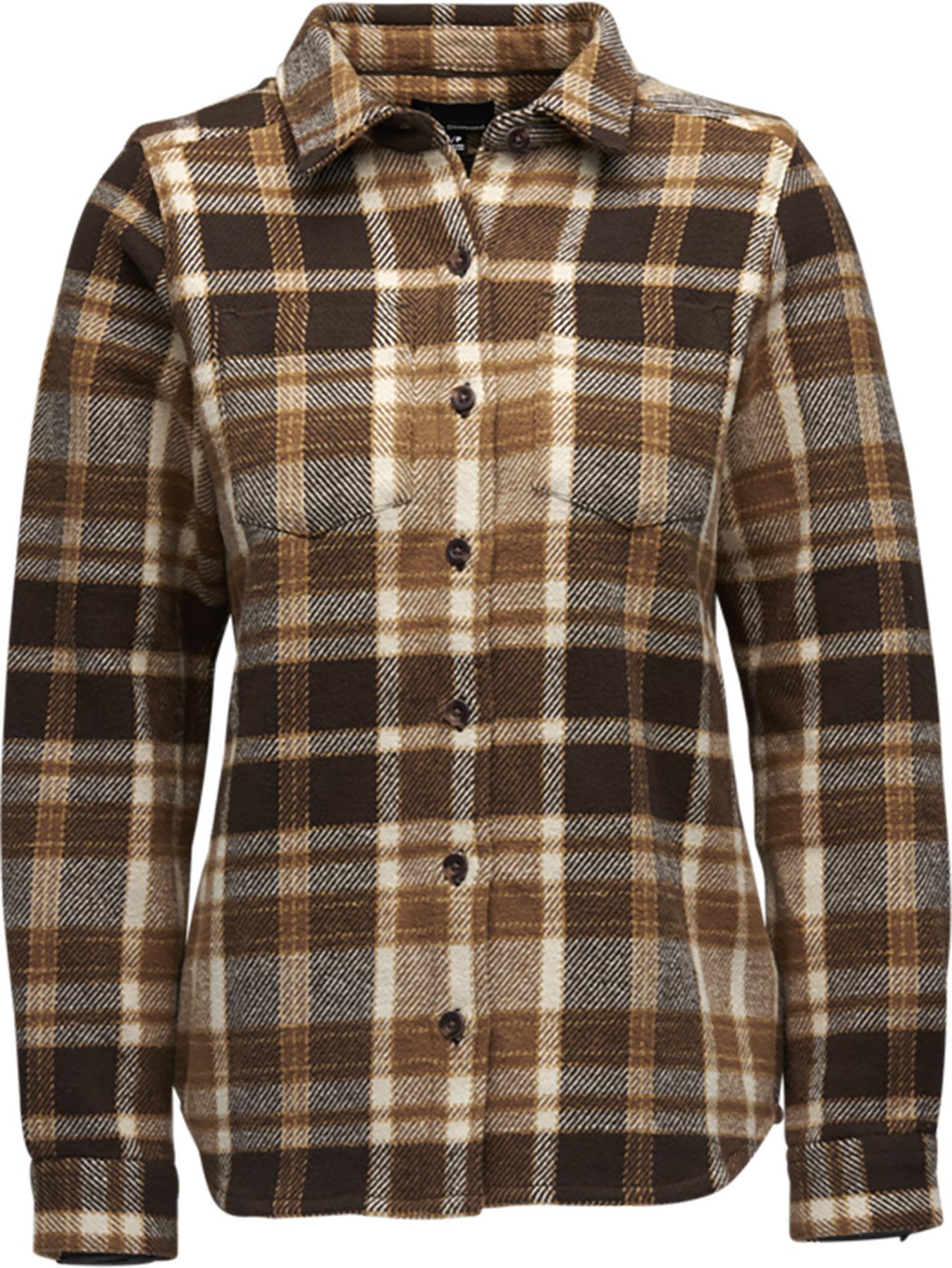 Bark Brown - Off White Plaid