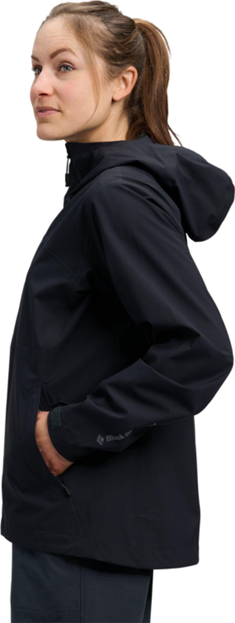 Product gallery image number 6 for product Manteau coquille à capuchon extensible Vaporline - Femme