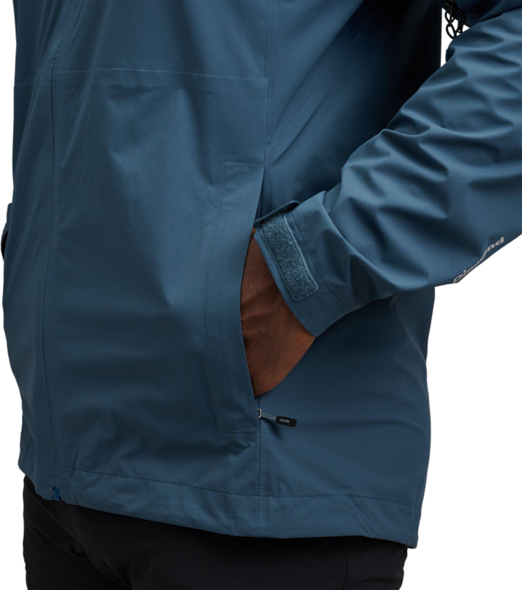 Product gallery image number 7 for product Manteau coquille à capuchon extensible Strataline - Homme