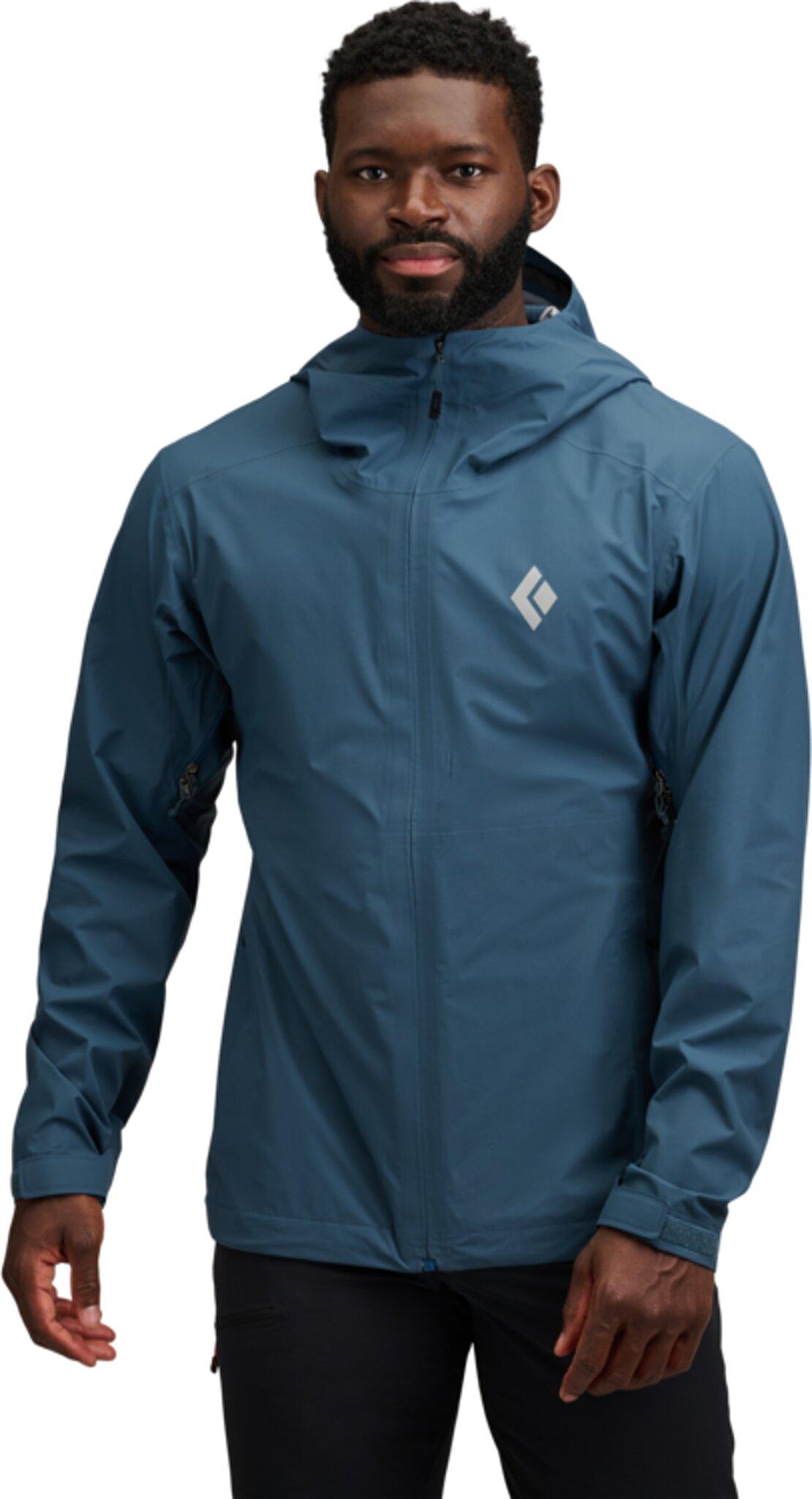 Product gallery image number 6 for product Manteau coquille à capuchon extensible Strataline - Homme