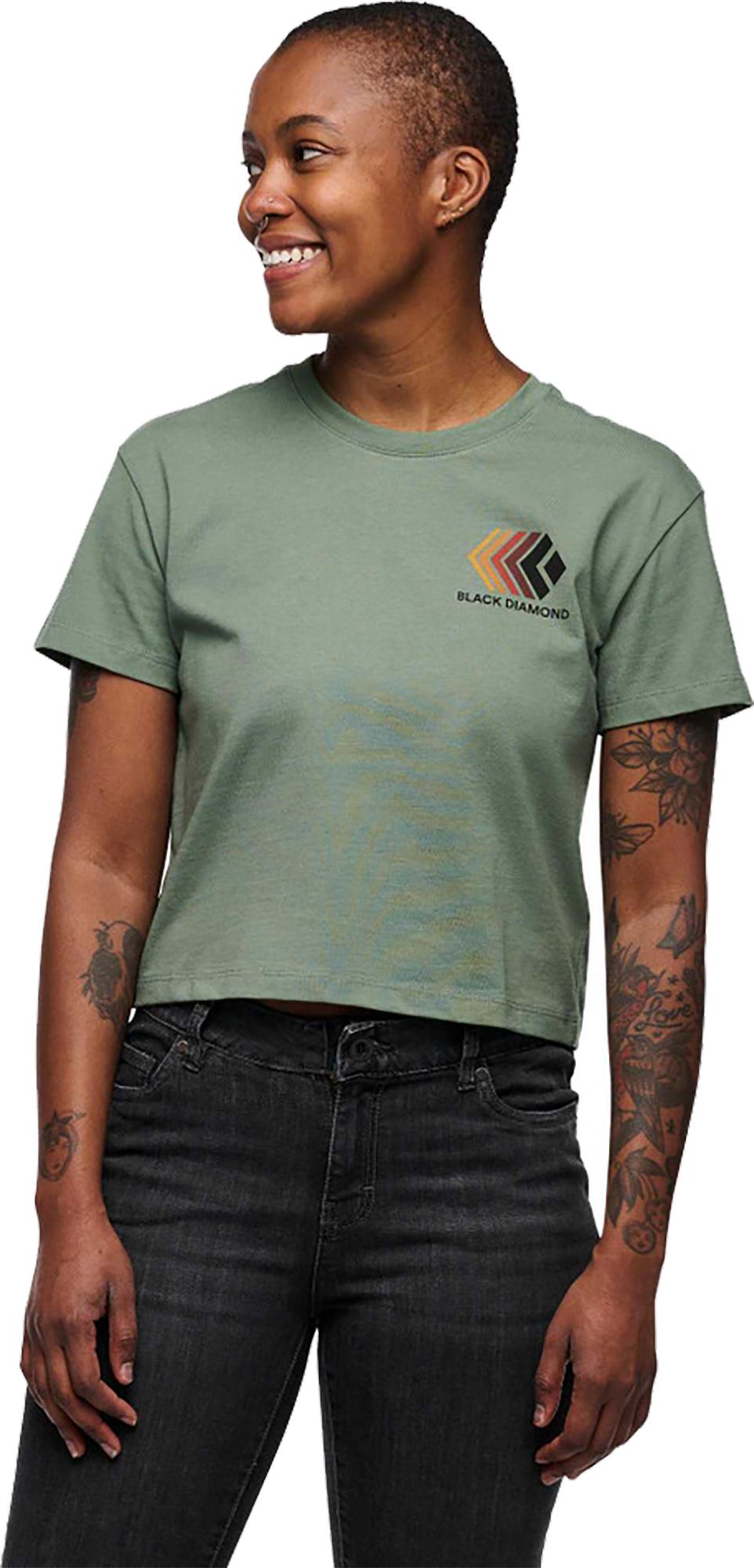 Numéro de l'image de la galerie de produits 4 pour le produit T-shirt court à manches courtes Faded Crop - Femme