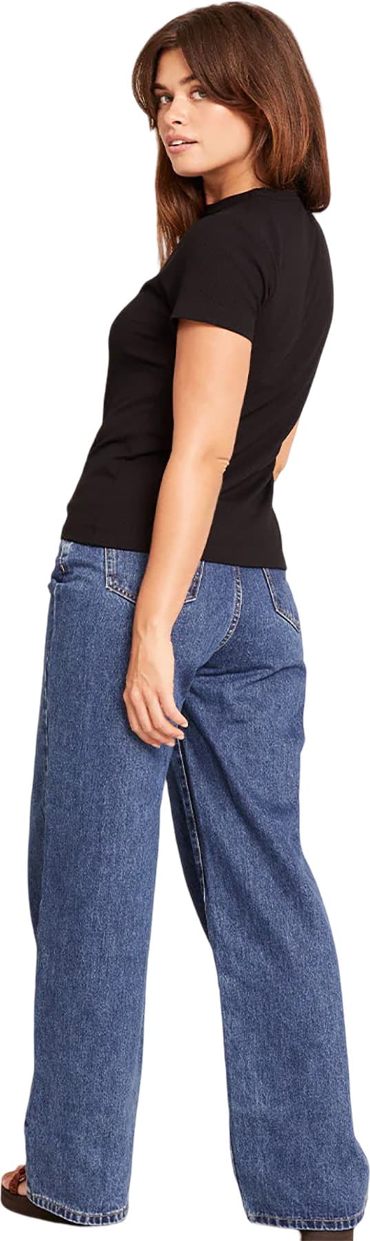 Product gallery image number 2 for product Ribbed Crew Neck T-Shirt - Women's